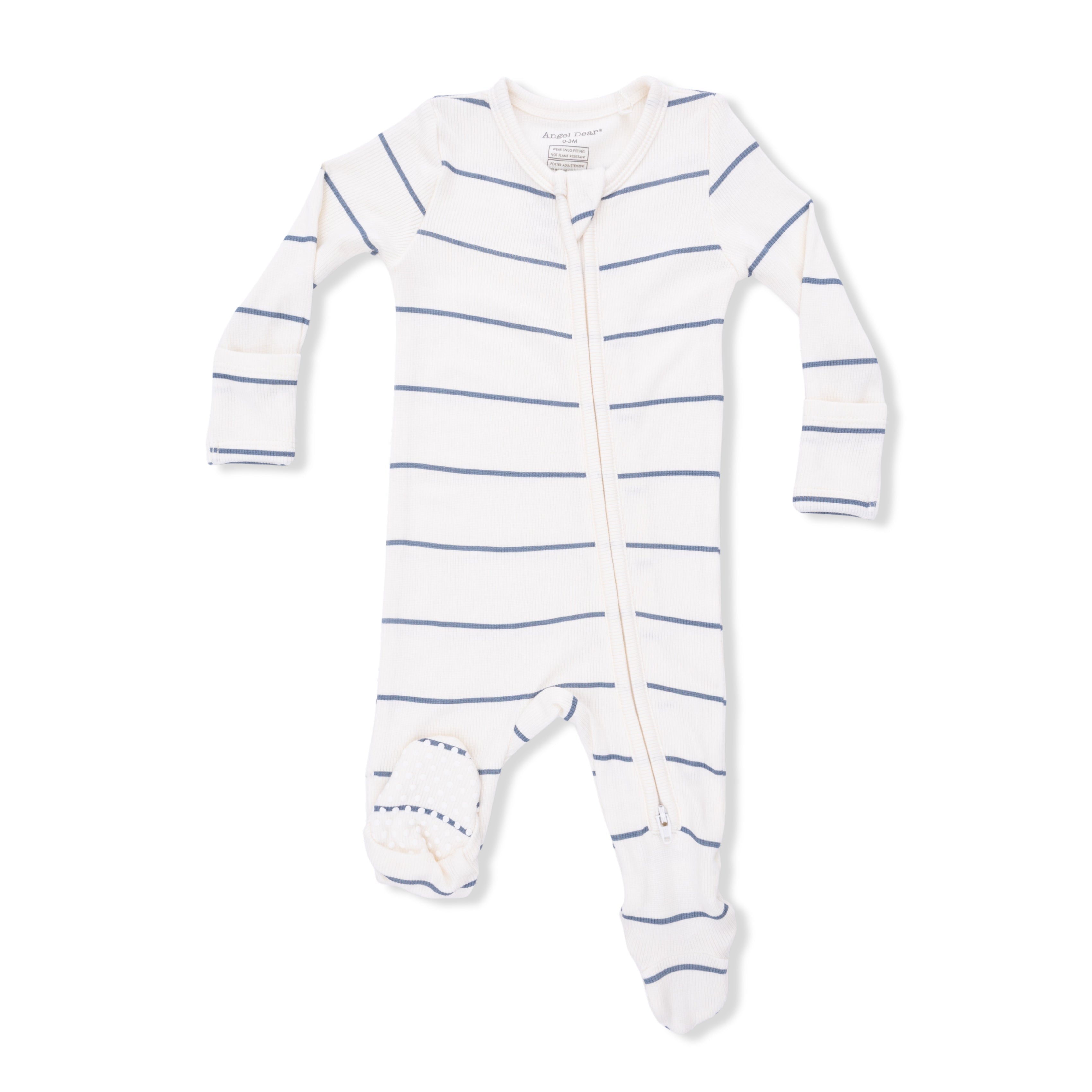 Vintage Stripe - 2 Way Zipper Footie