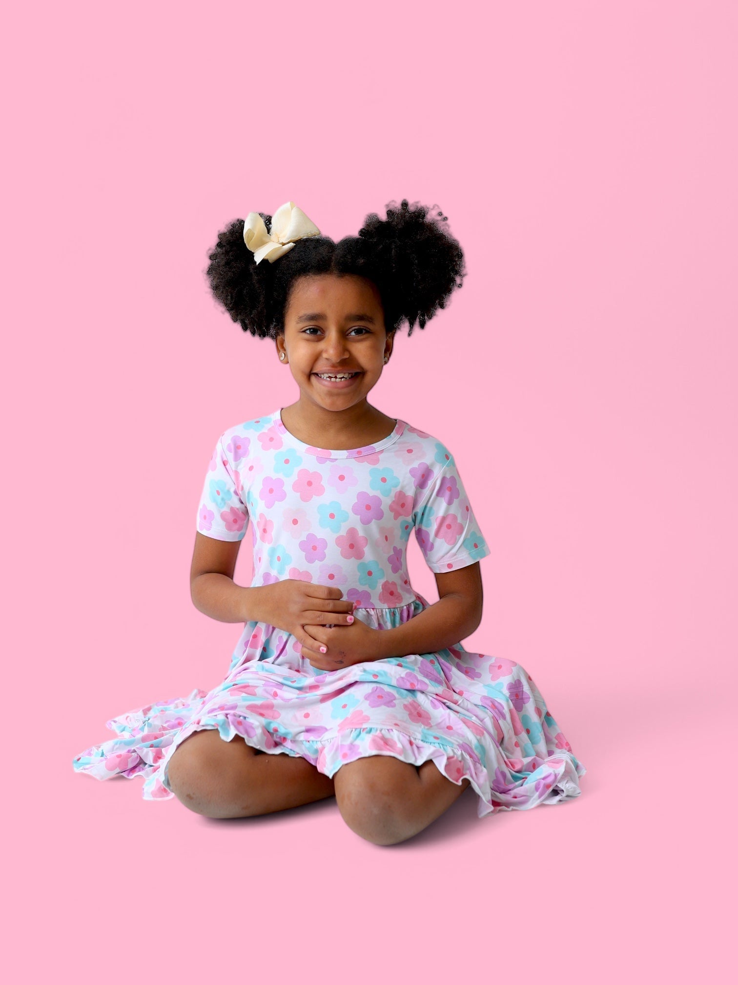 Violet Fields Dream Ruffle Dress