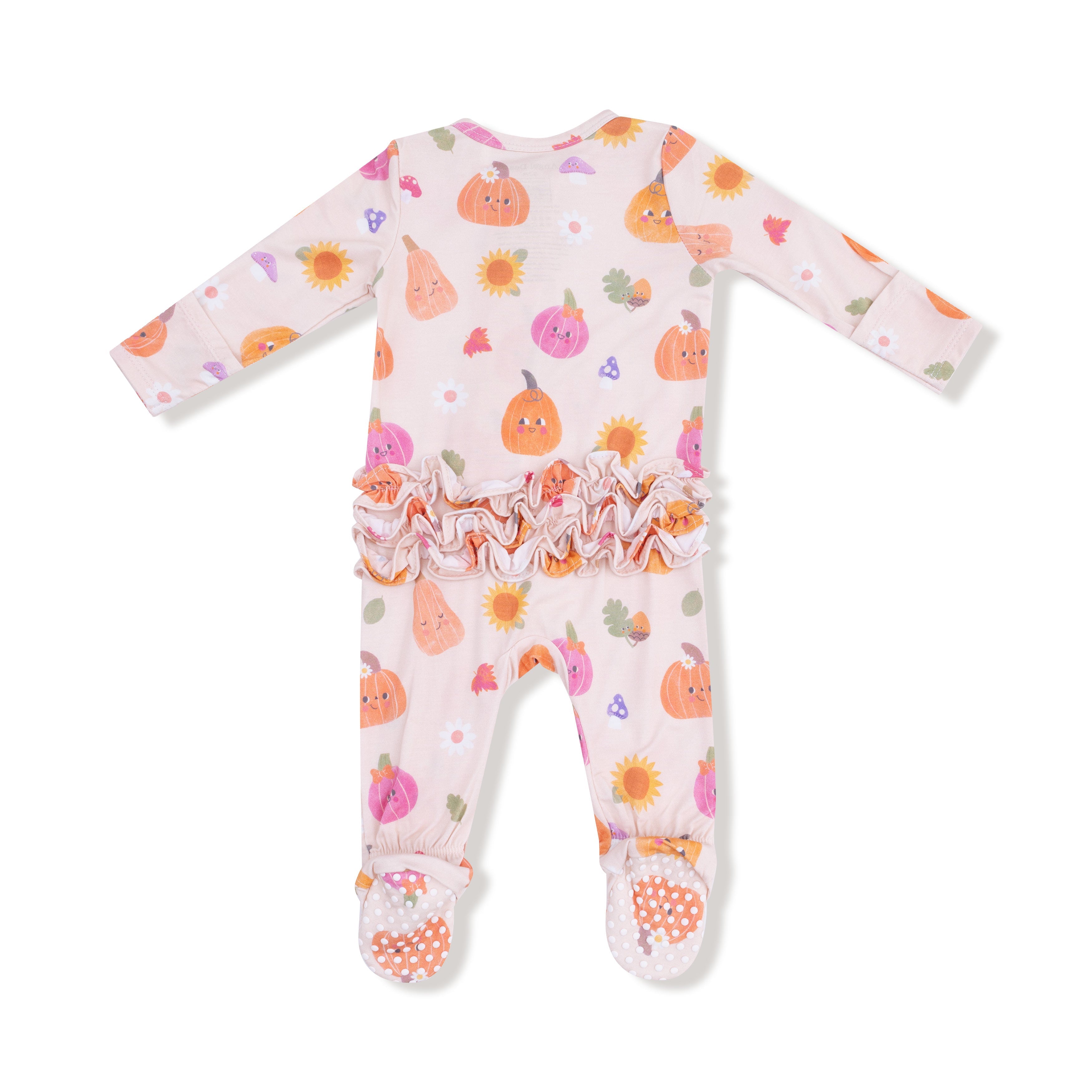 2 Way Zipper Ruffle Back Footie *pre- Order - This Item Will Not Ship Until After 9.2 And Will Ship Separately From Other Items In Your Order.
