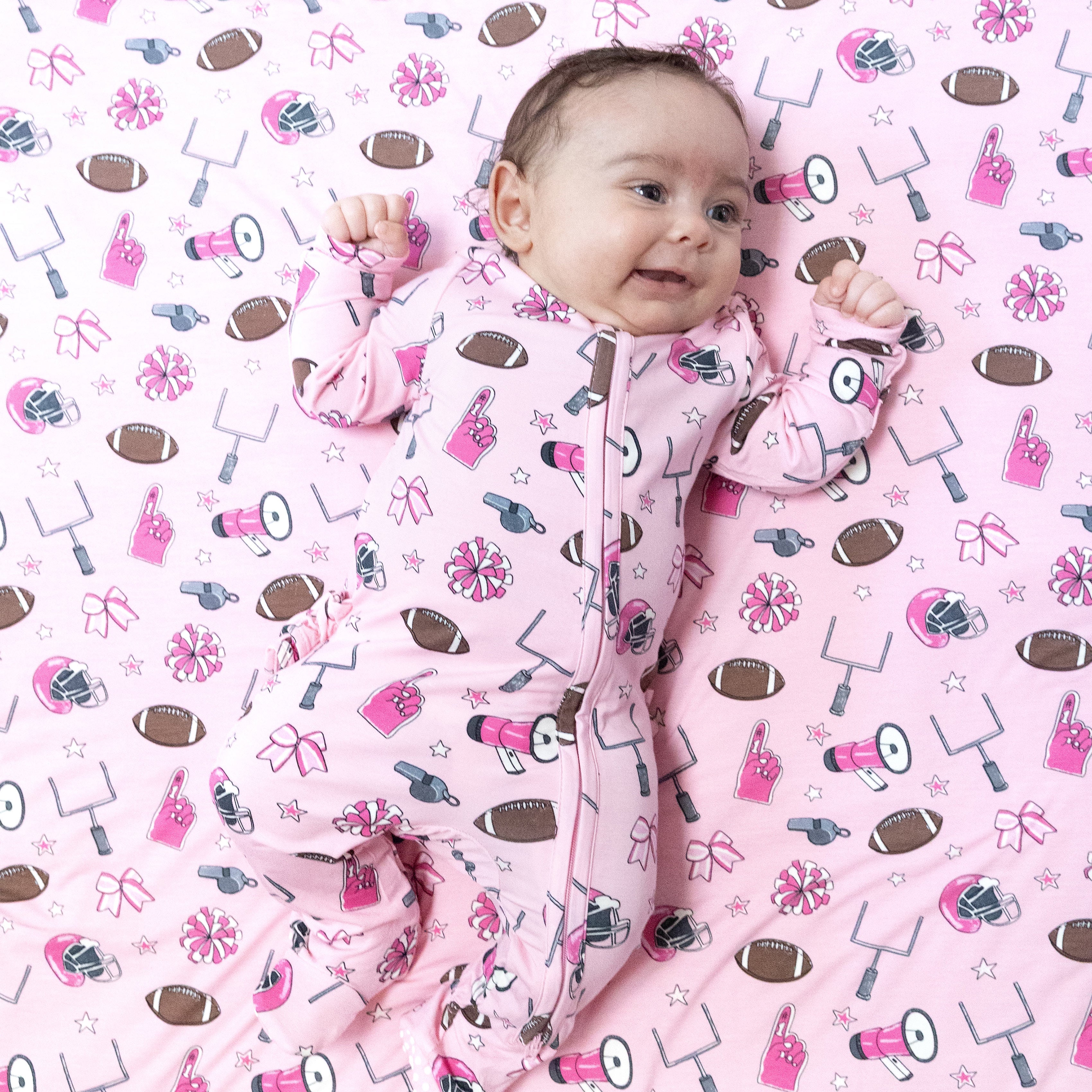 2 Way Zipper Ruffle Back Footie