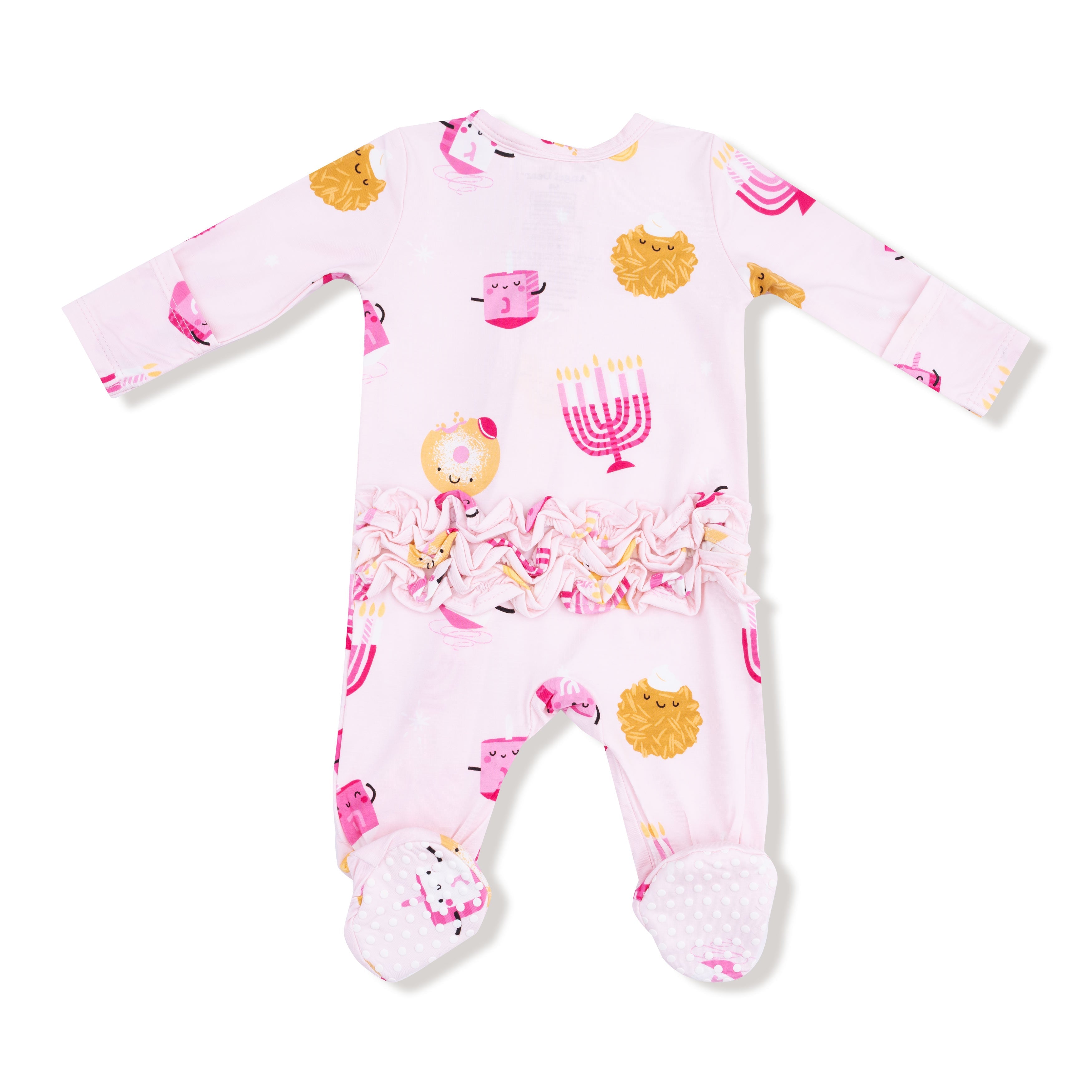 2 Way Zipper Ruffle Back Footie