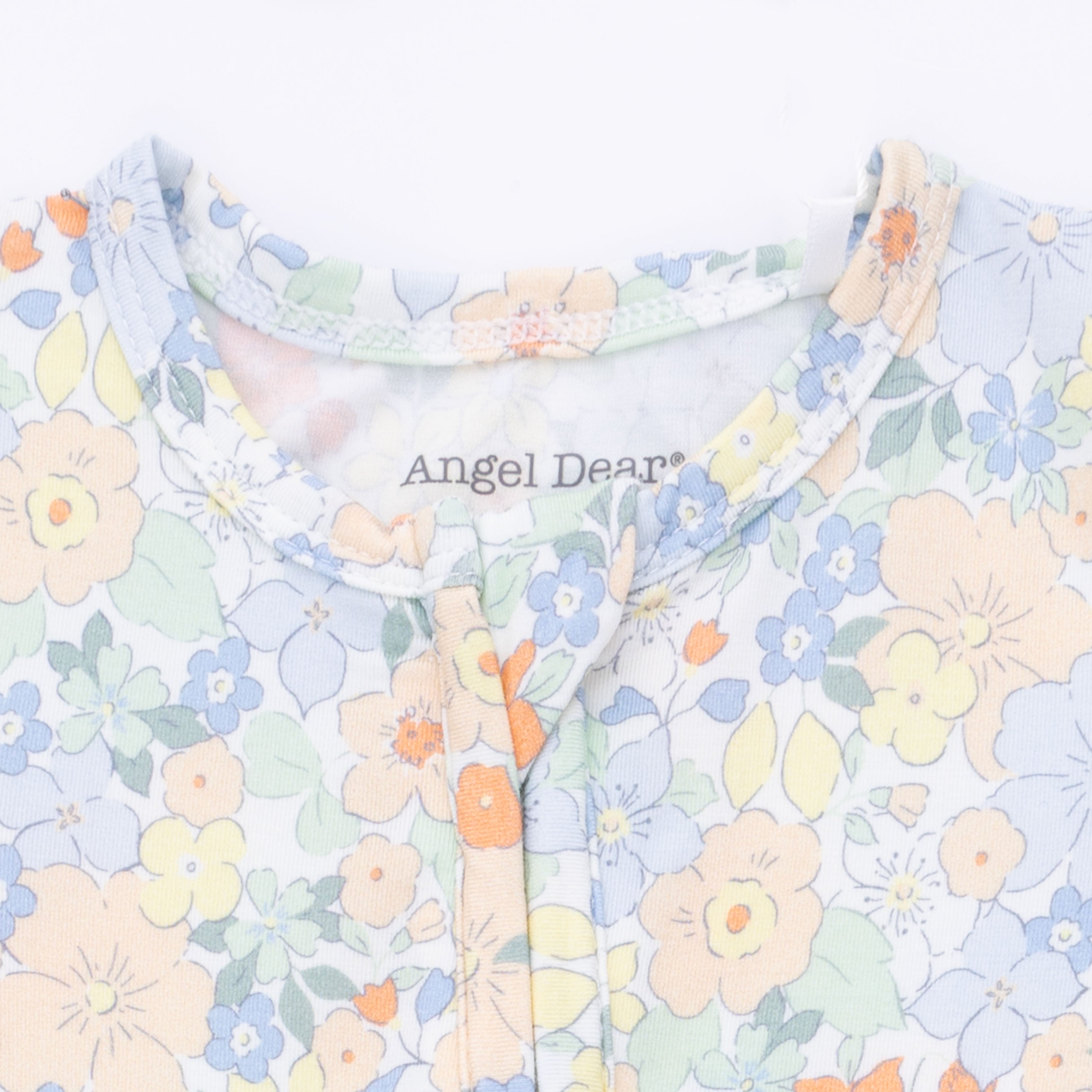 Georgia Floral - 2 Way Ruffle Back Zipper Footie & Headband Set