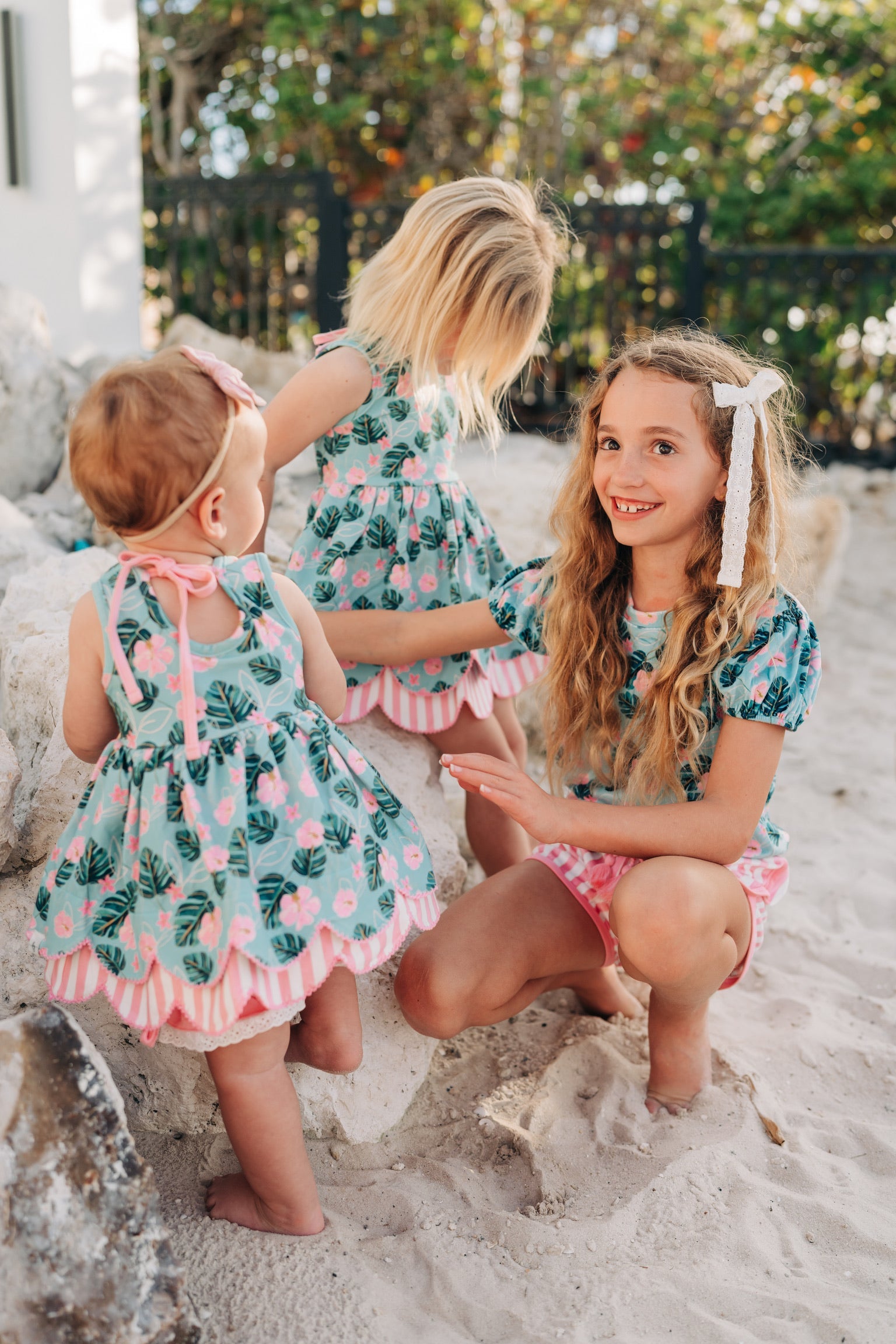 Hawaiian Scallop Tunic Set