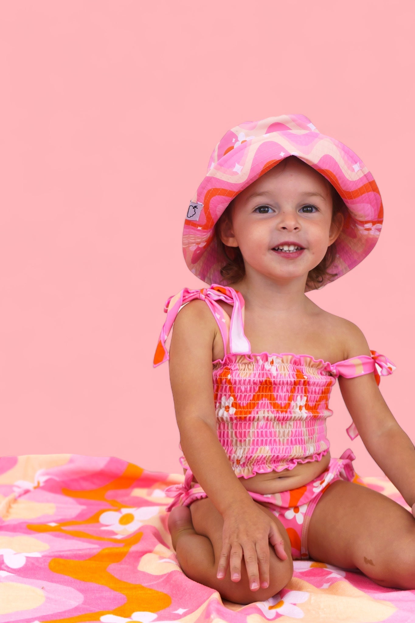 Groovy Floral Dream Tankini Two Piece Swim Suit