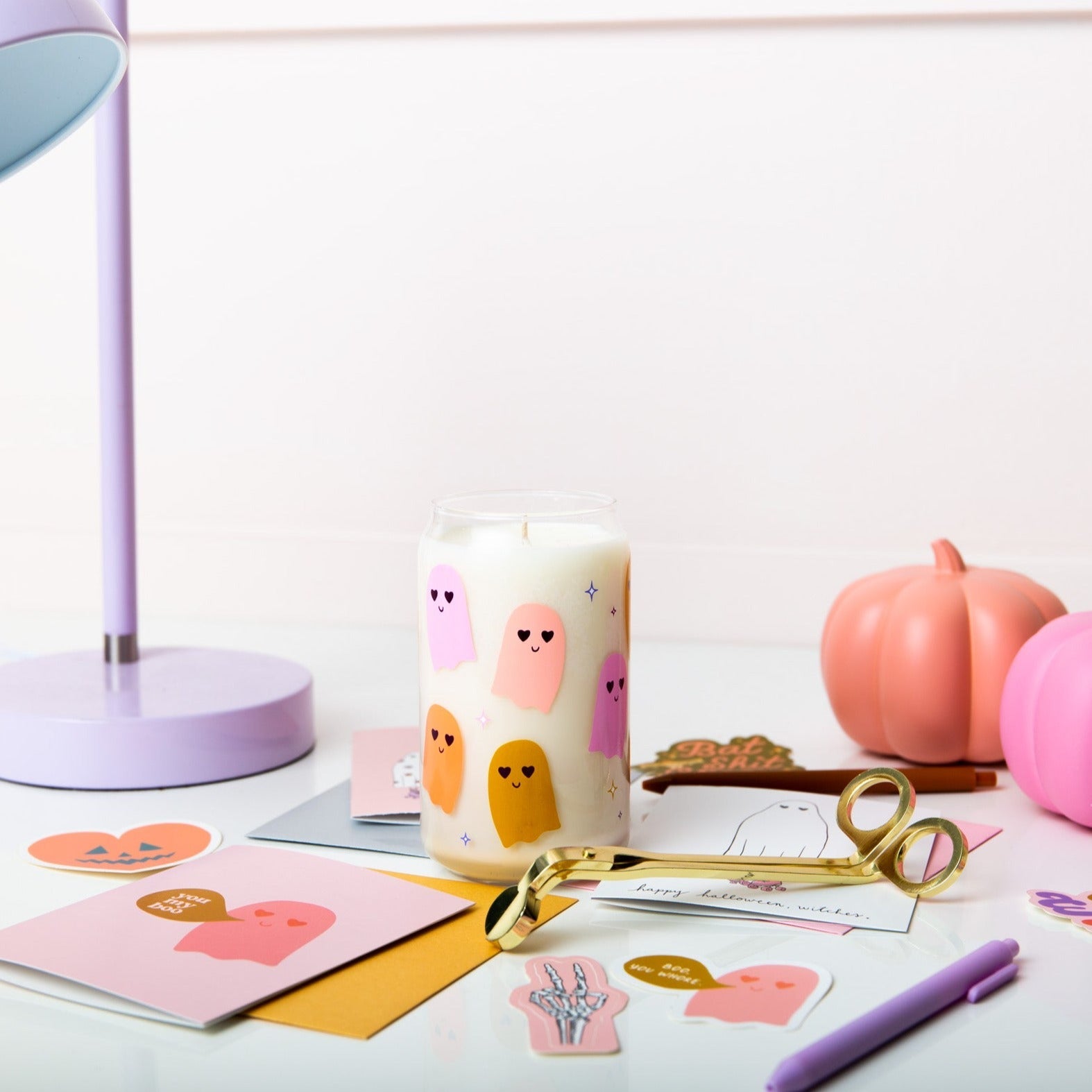 Halloween Candle Can Glass