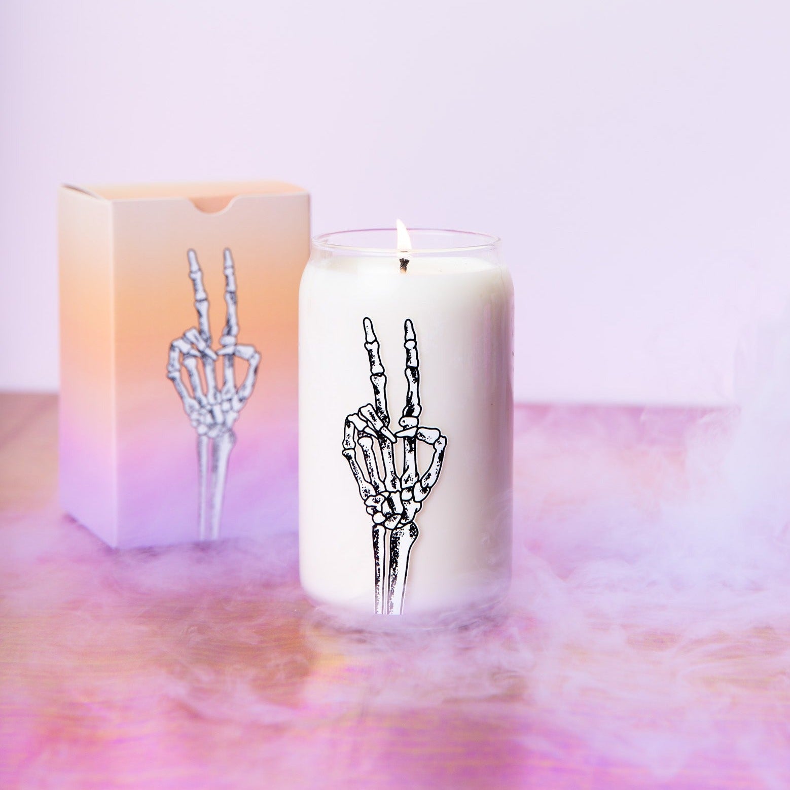 Halloween Candle Can Glass