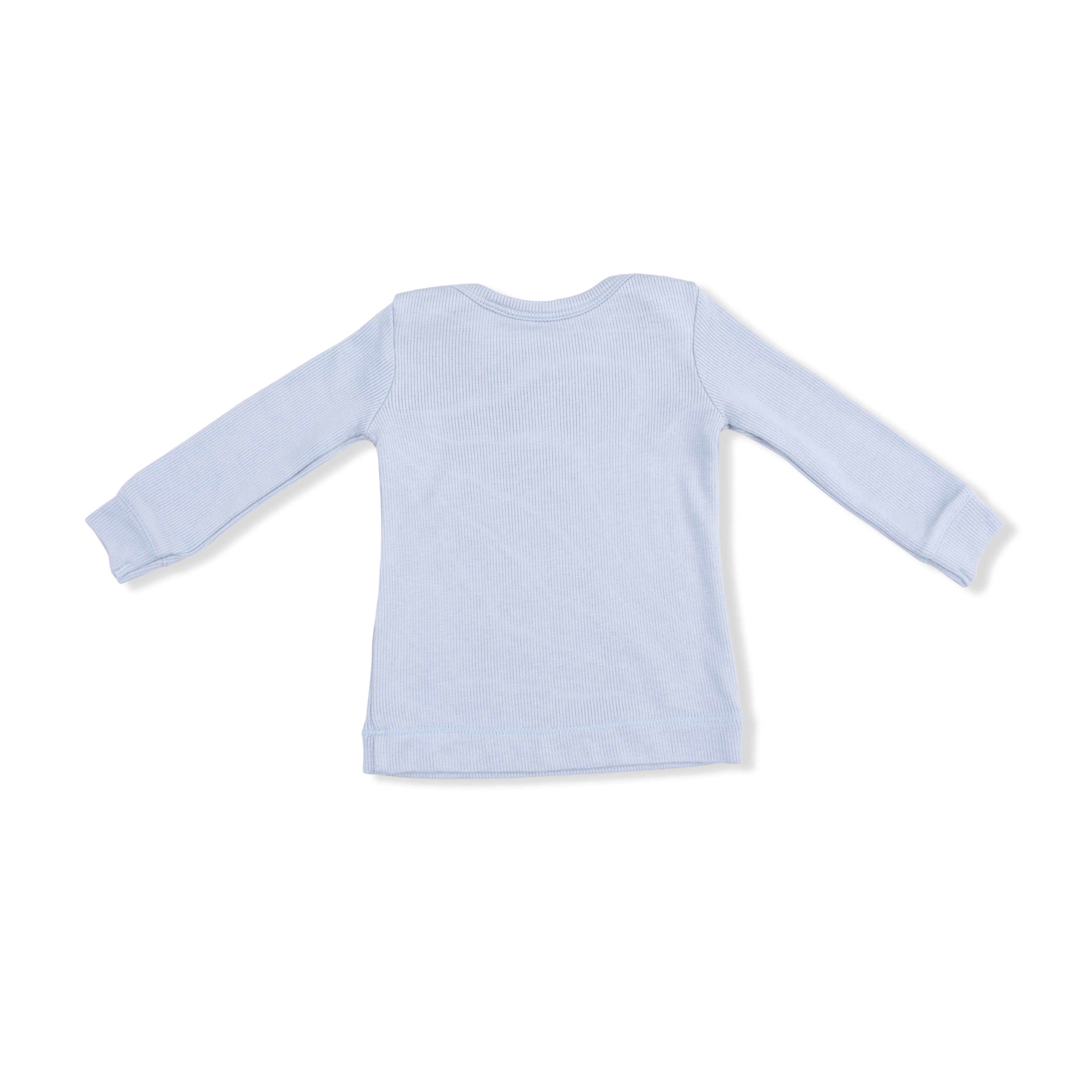 Solid Niagara Mist Rib- Loungewear Set