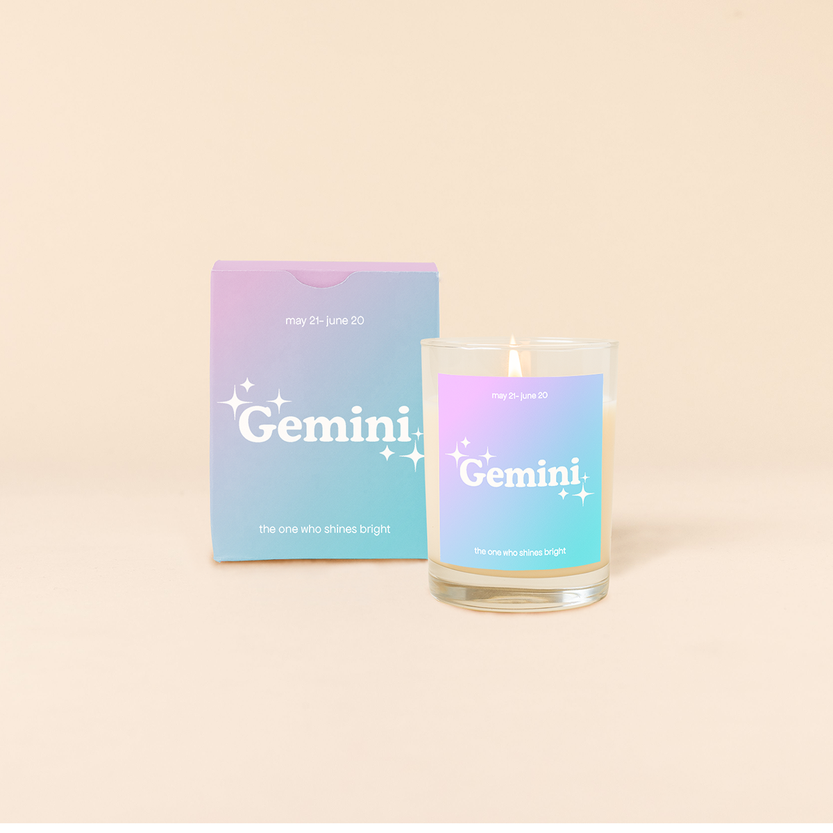 Candle Rocks Glass - Astrology