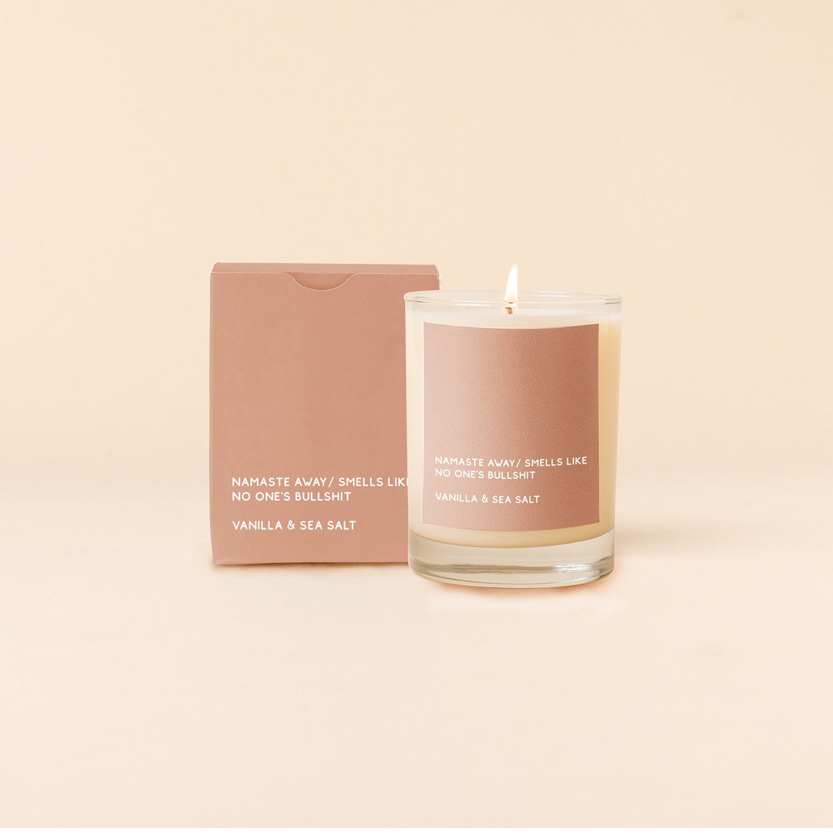 Candle Rocks Glass - Good Vibes Only