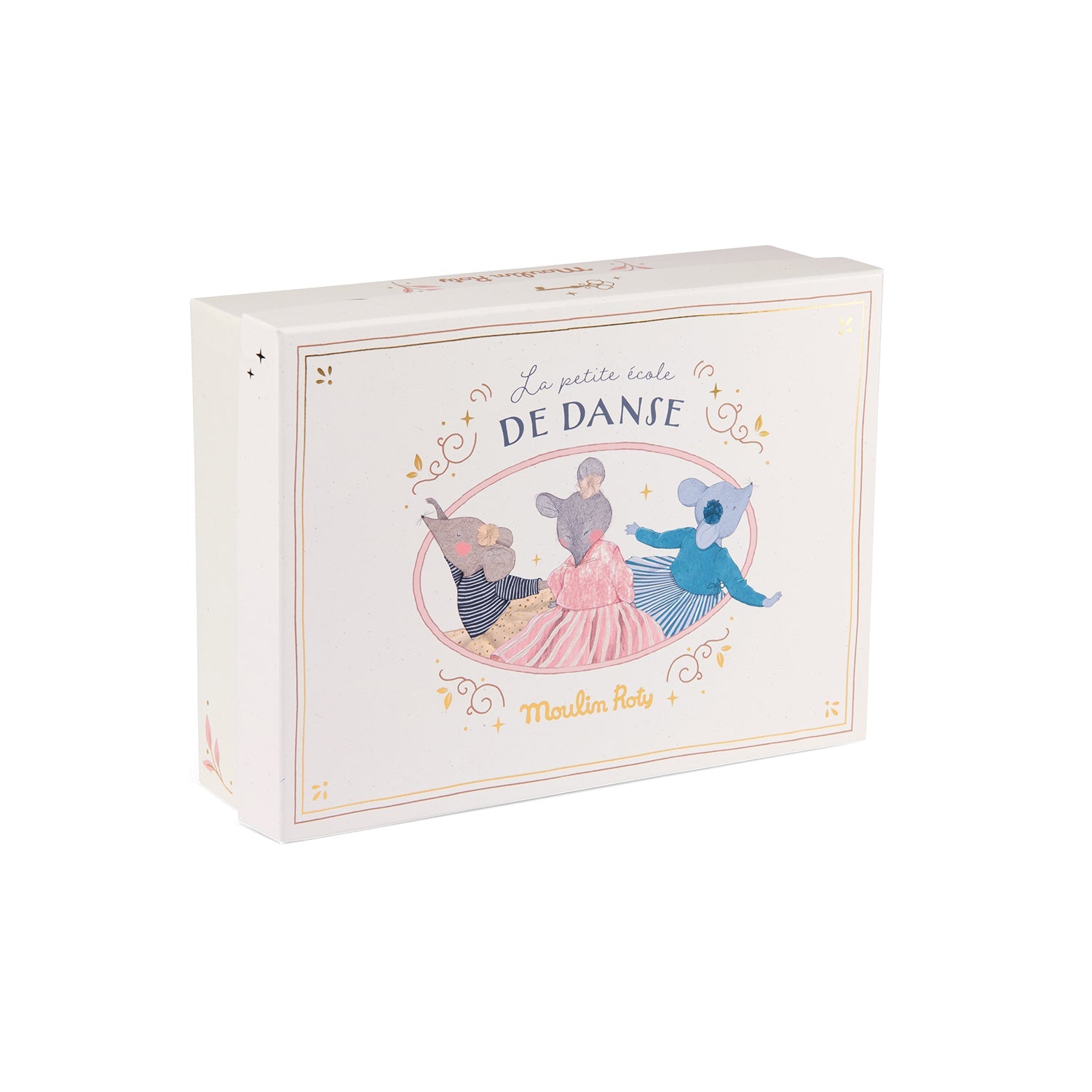 Display Of 9 Asstd Small Mice - The Little School Of Dance - Doll - Moulin Roty