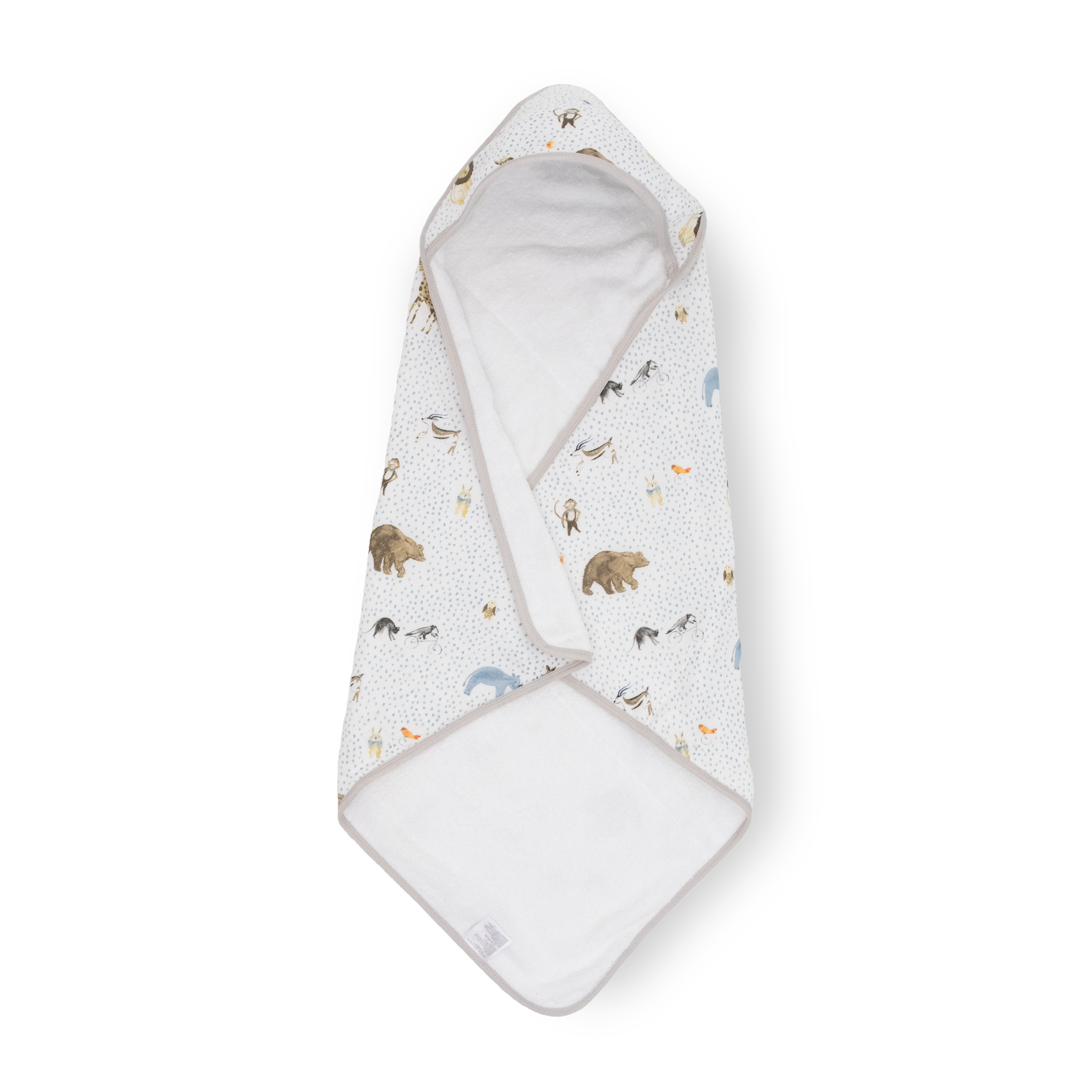 Infant Hooded Towel - Party Animals