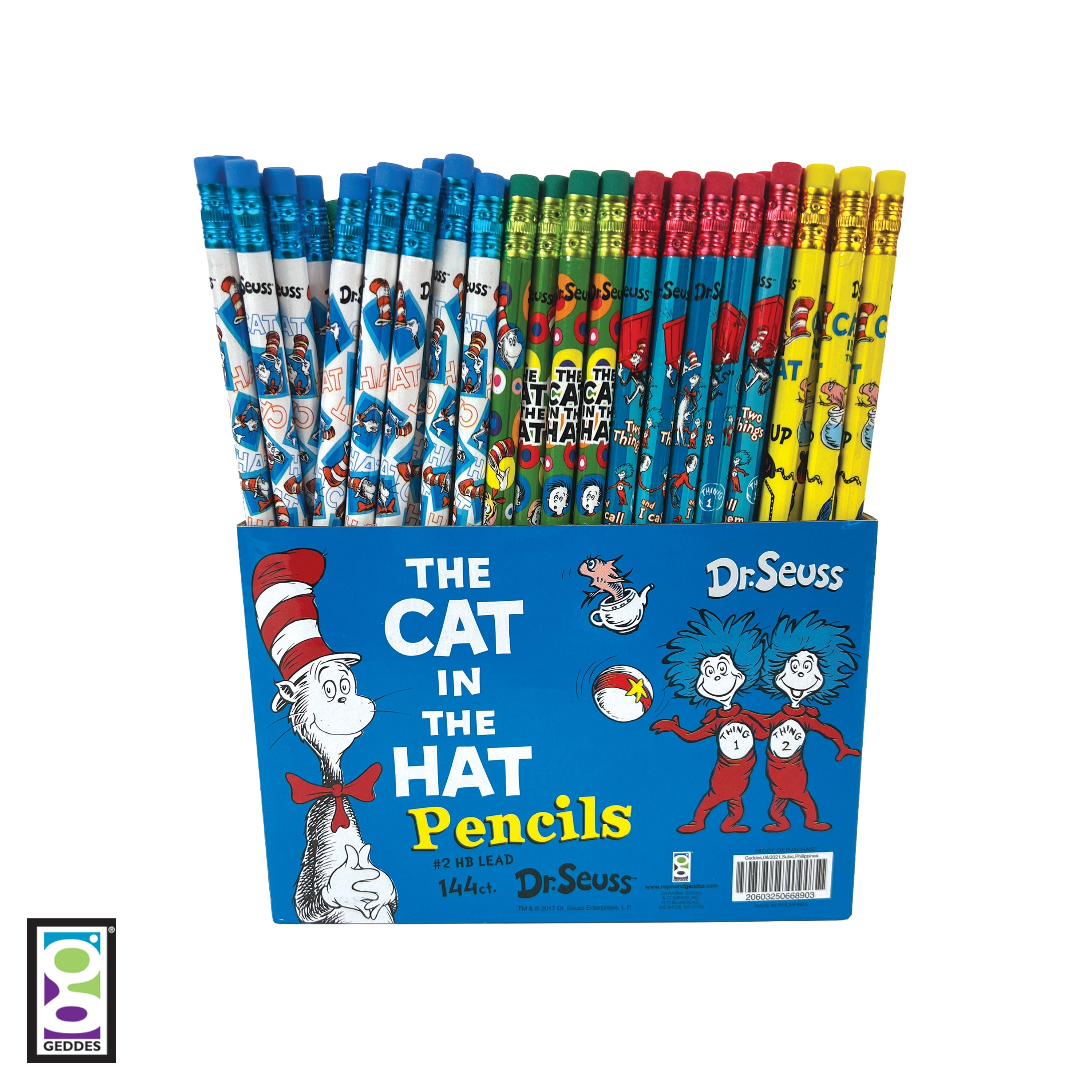 Dr. Seuss™ Cat In The Hat Pencils - 144 Per Display