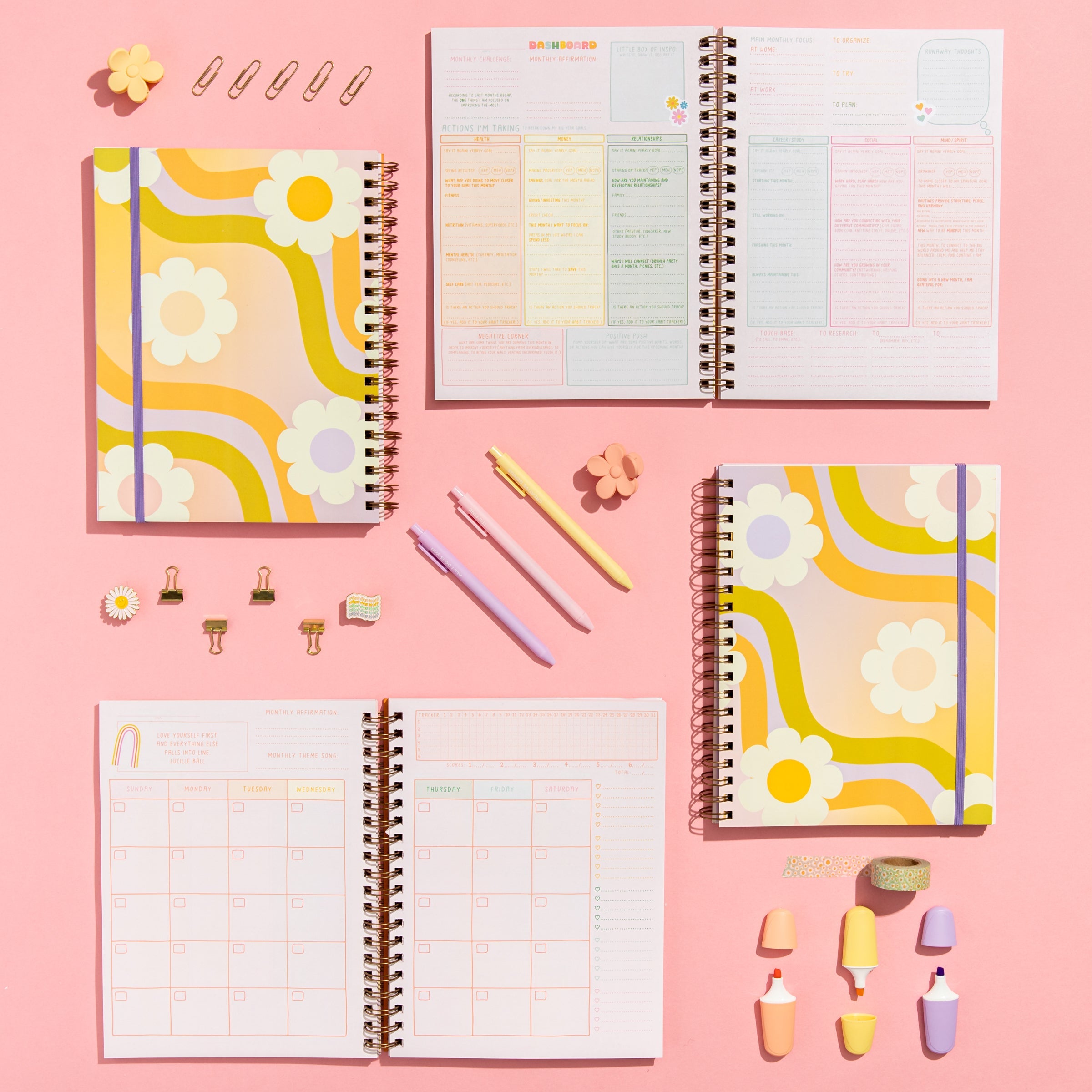 Undated Perpetual Goal Setting Planner