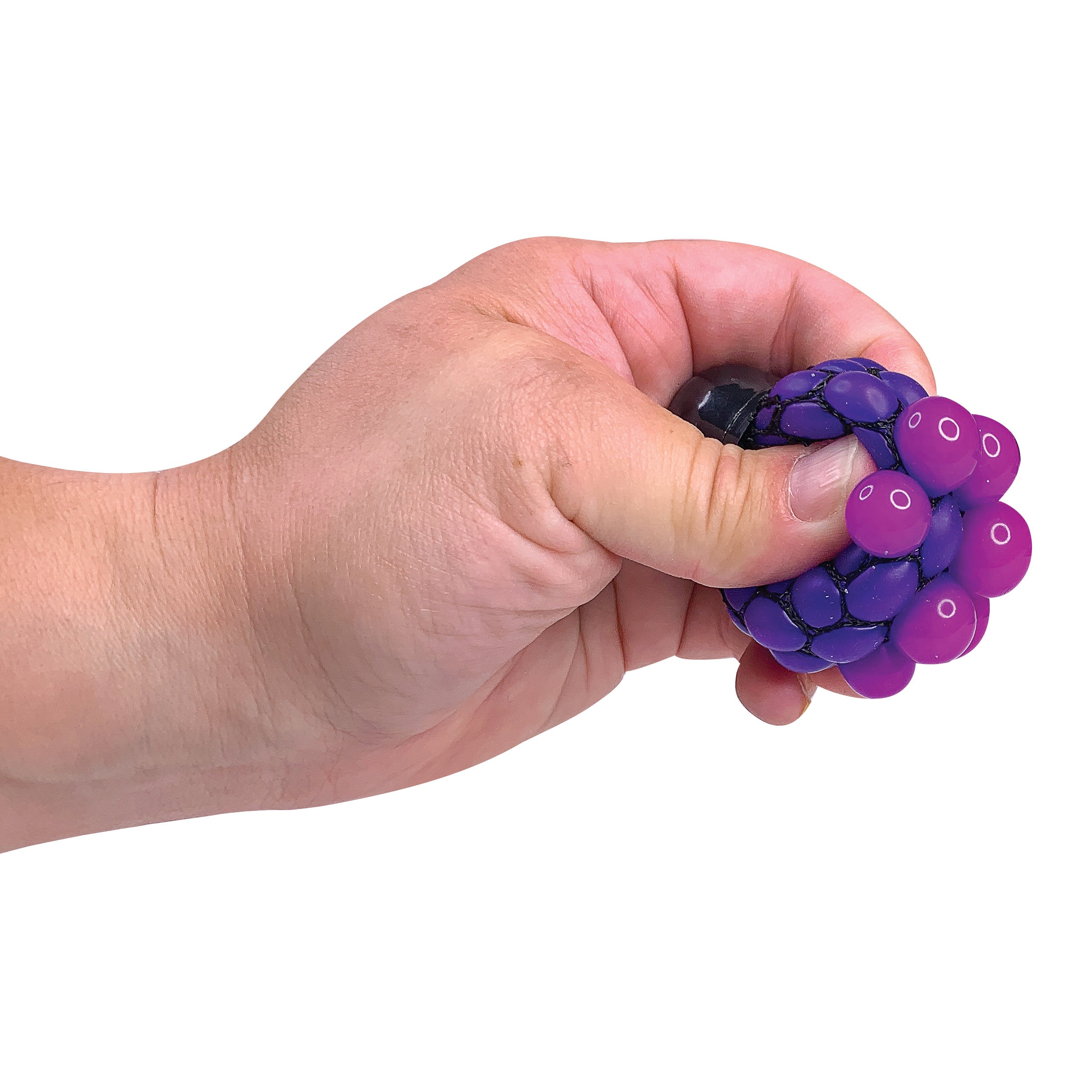 Rainbow Mesh Squeeze Balls - 24 Per Display