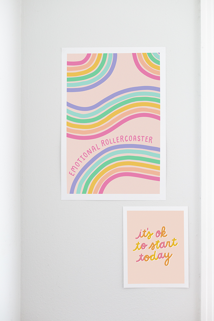 Emotional Roller Coaster Poster - 13x19