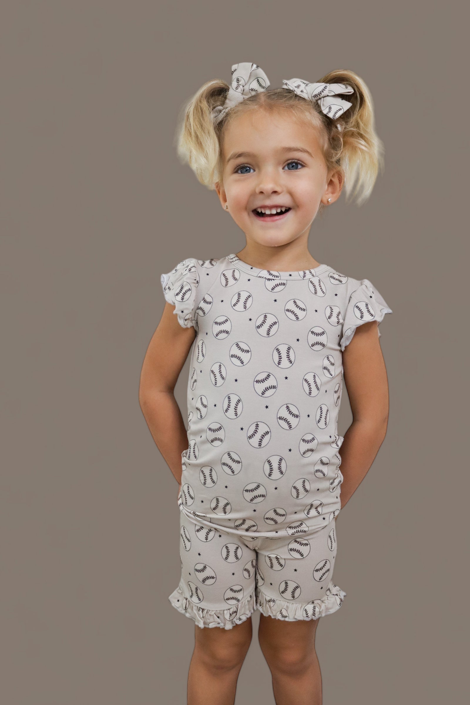 Exclusive Swing For The Stars Dream Ruffle Short Set