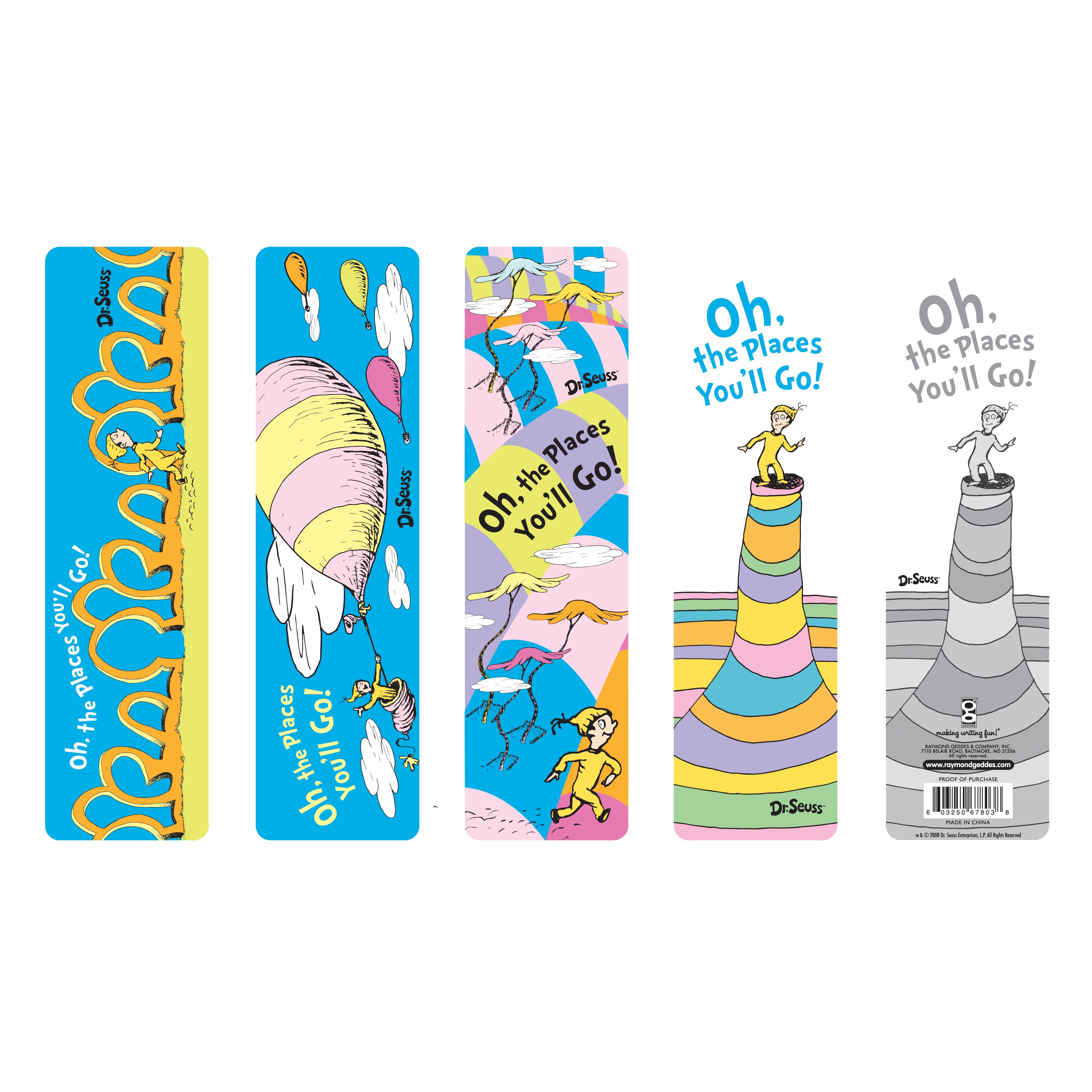 Dr. Seuss™ Oh The Places You'll Go! Bookmarks - 50 Per Bag
