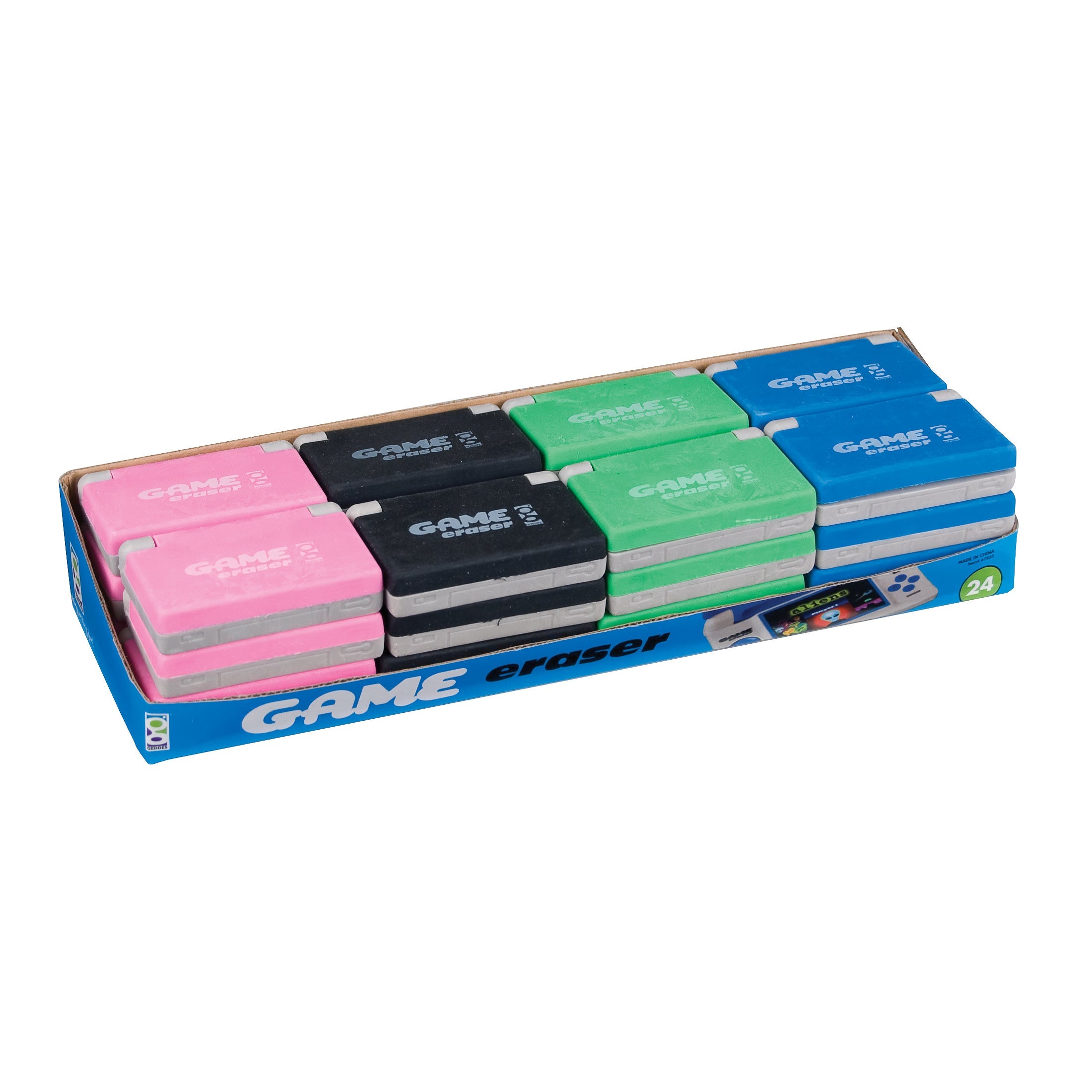Video Game Erasers - 24 Per Display