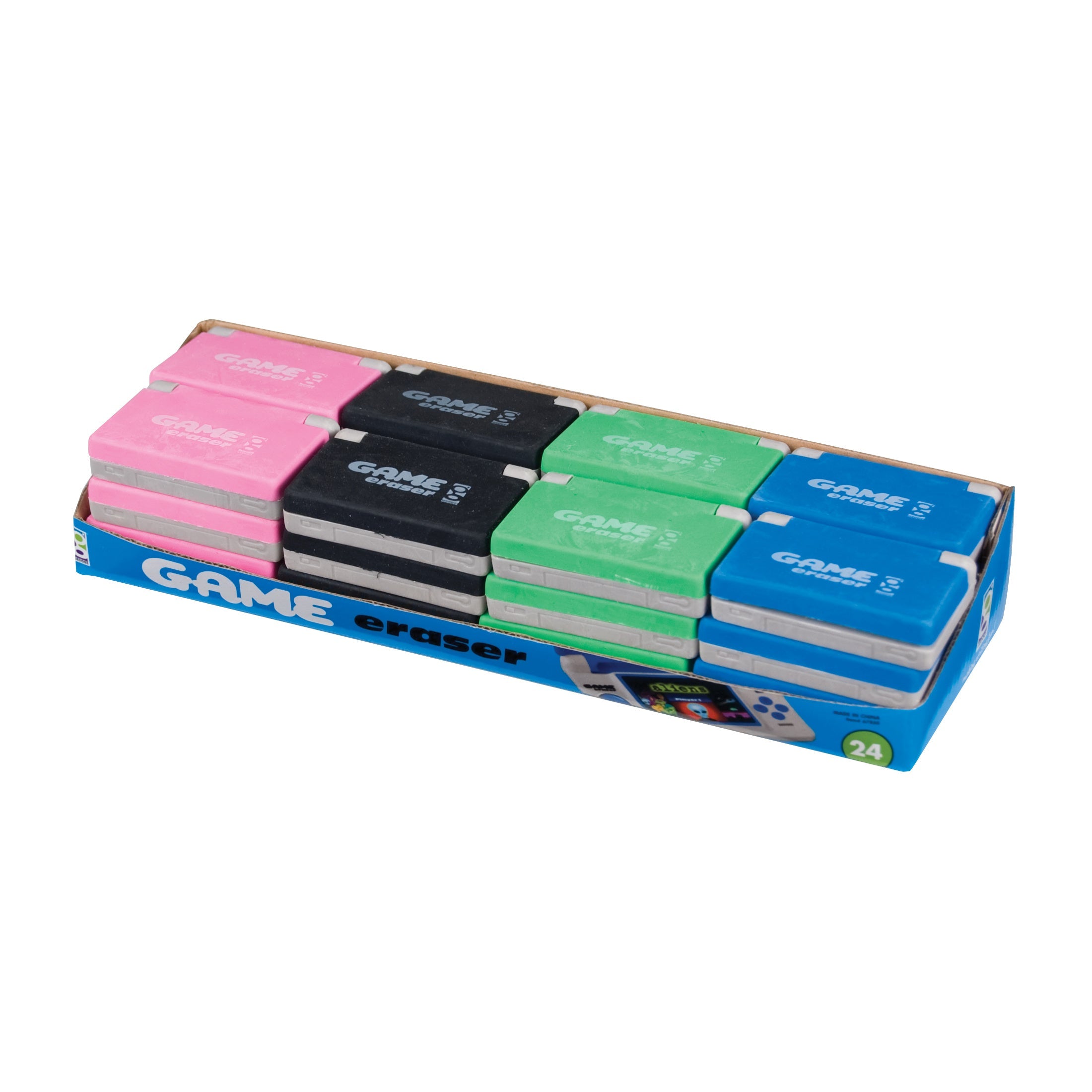 Video Game Erasers - 24 Per Display