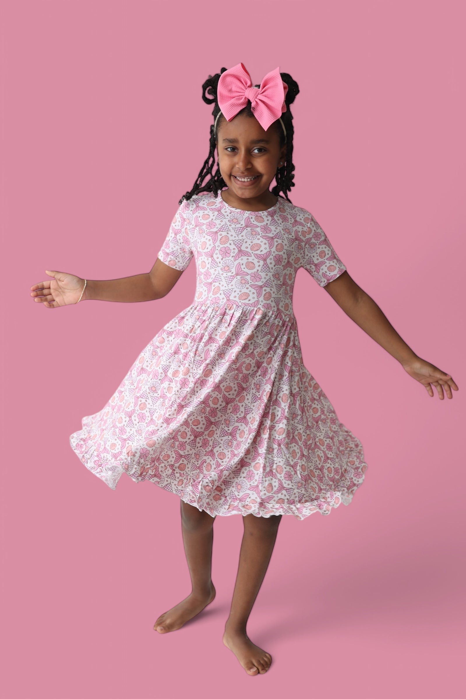 Magical Mermaid Dream Ruffle Dress