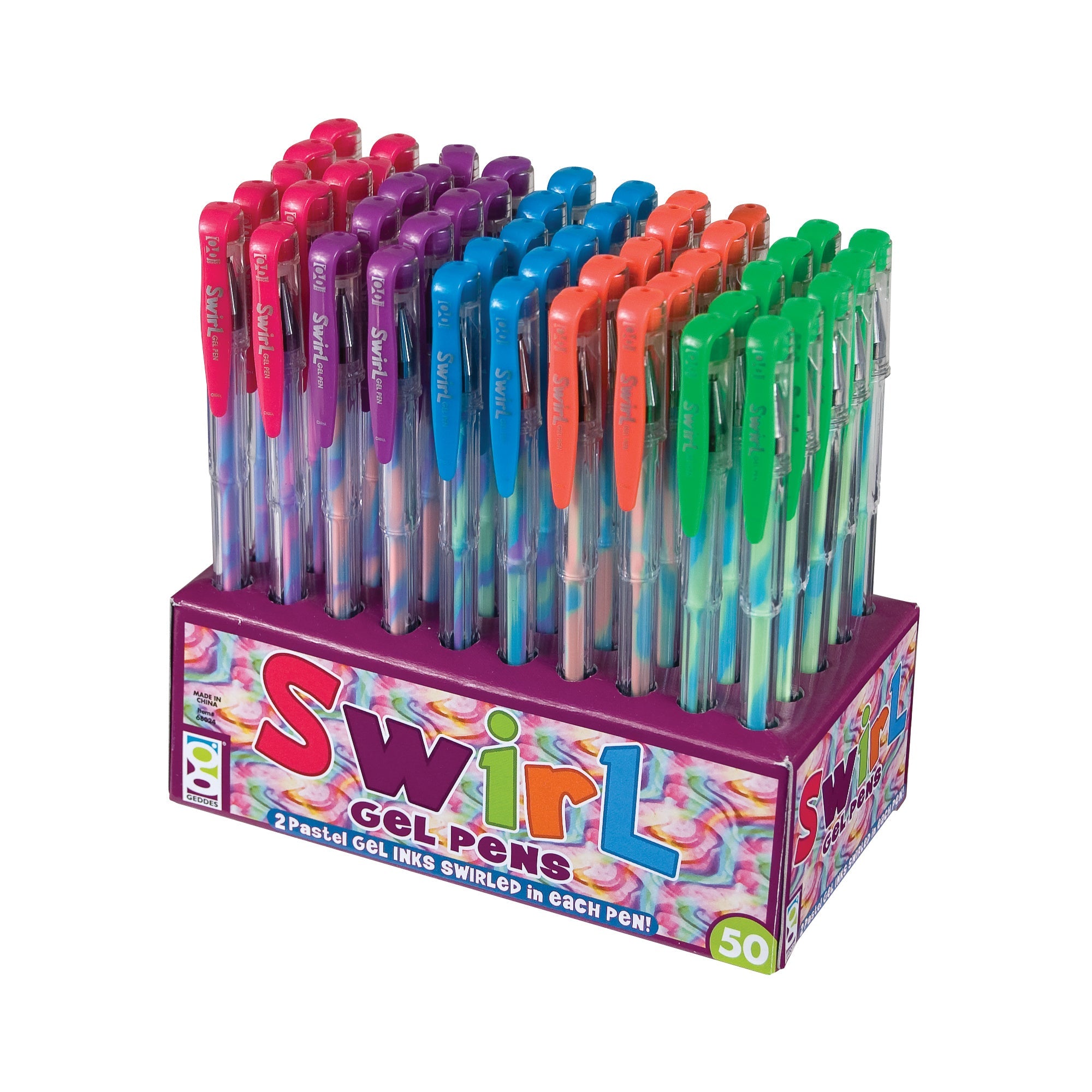Swirl Gel Pens - 50 Per Display