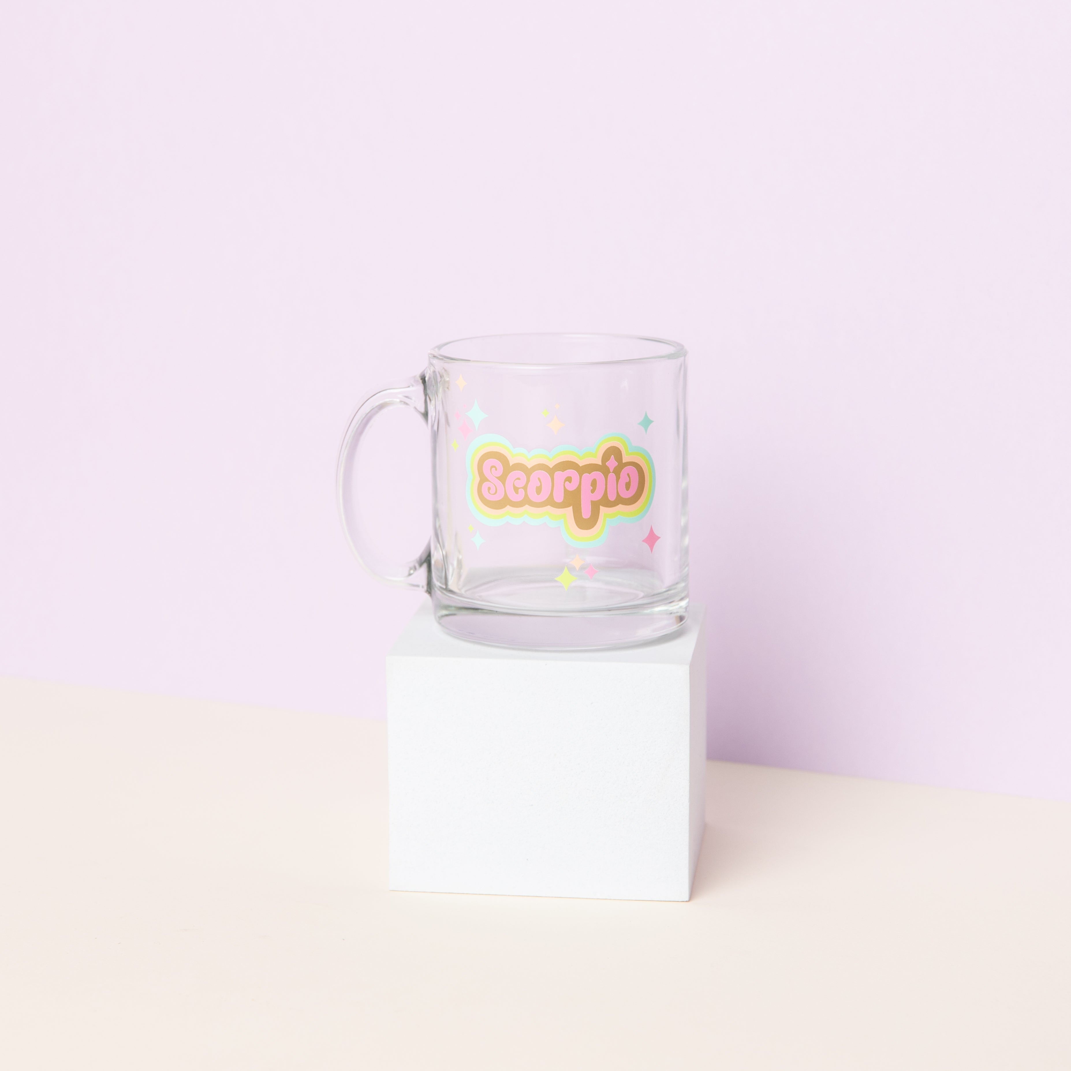 Astrology Clear Glass Mug