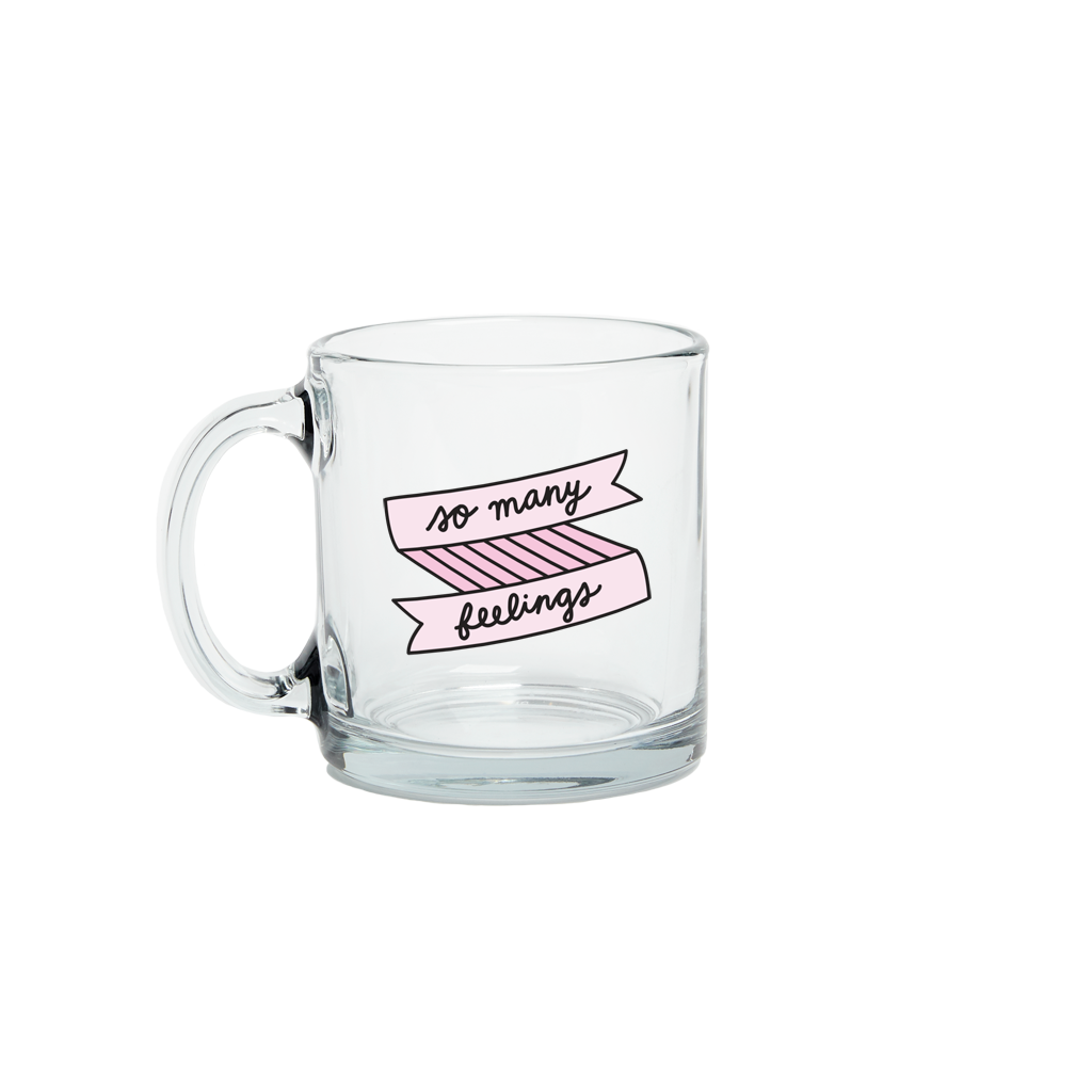 So Many Feelings Glass Mug
