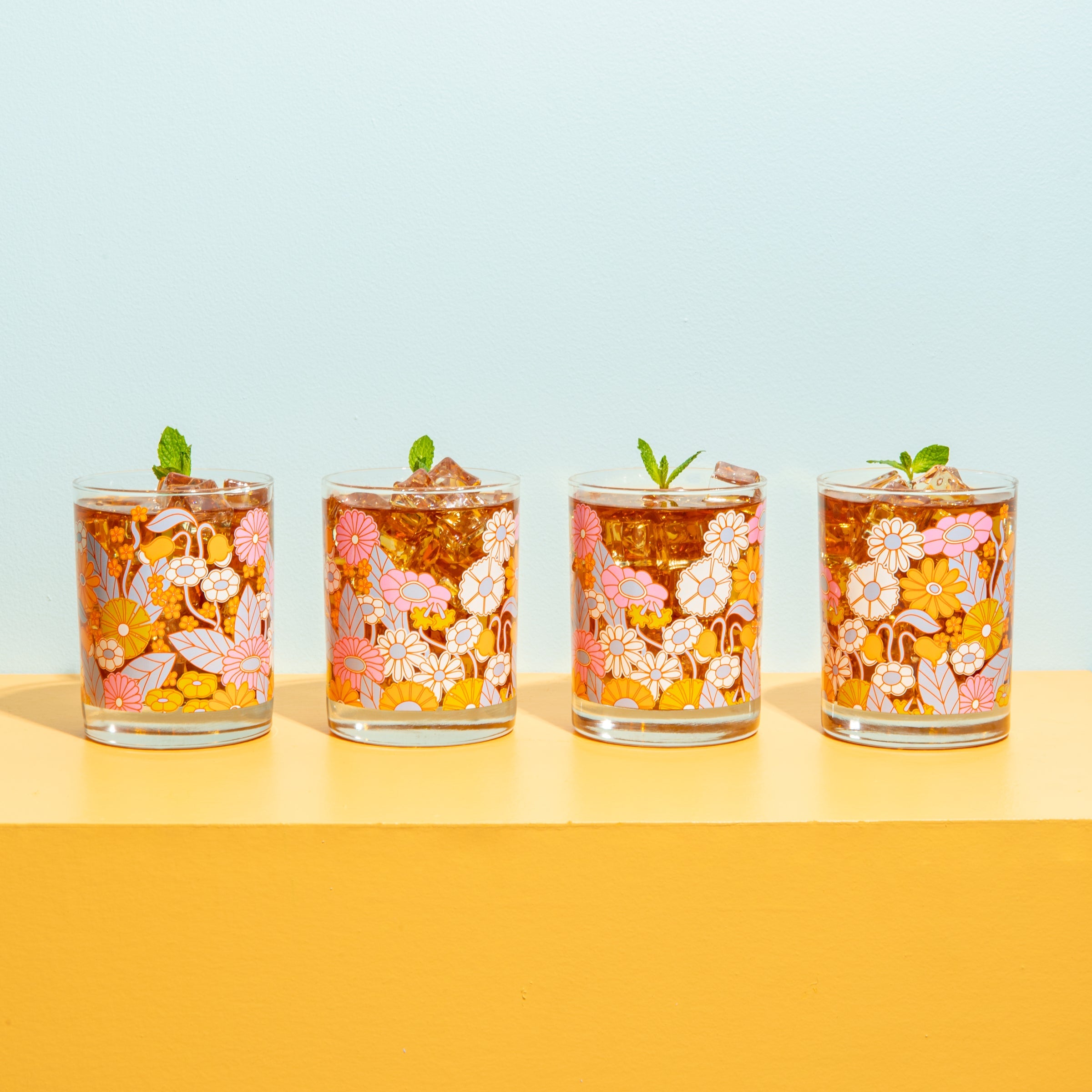 Rocks Glass Set - Gatherin Flowers