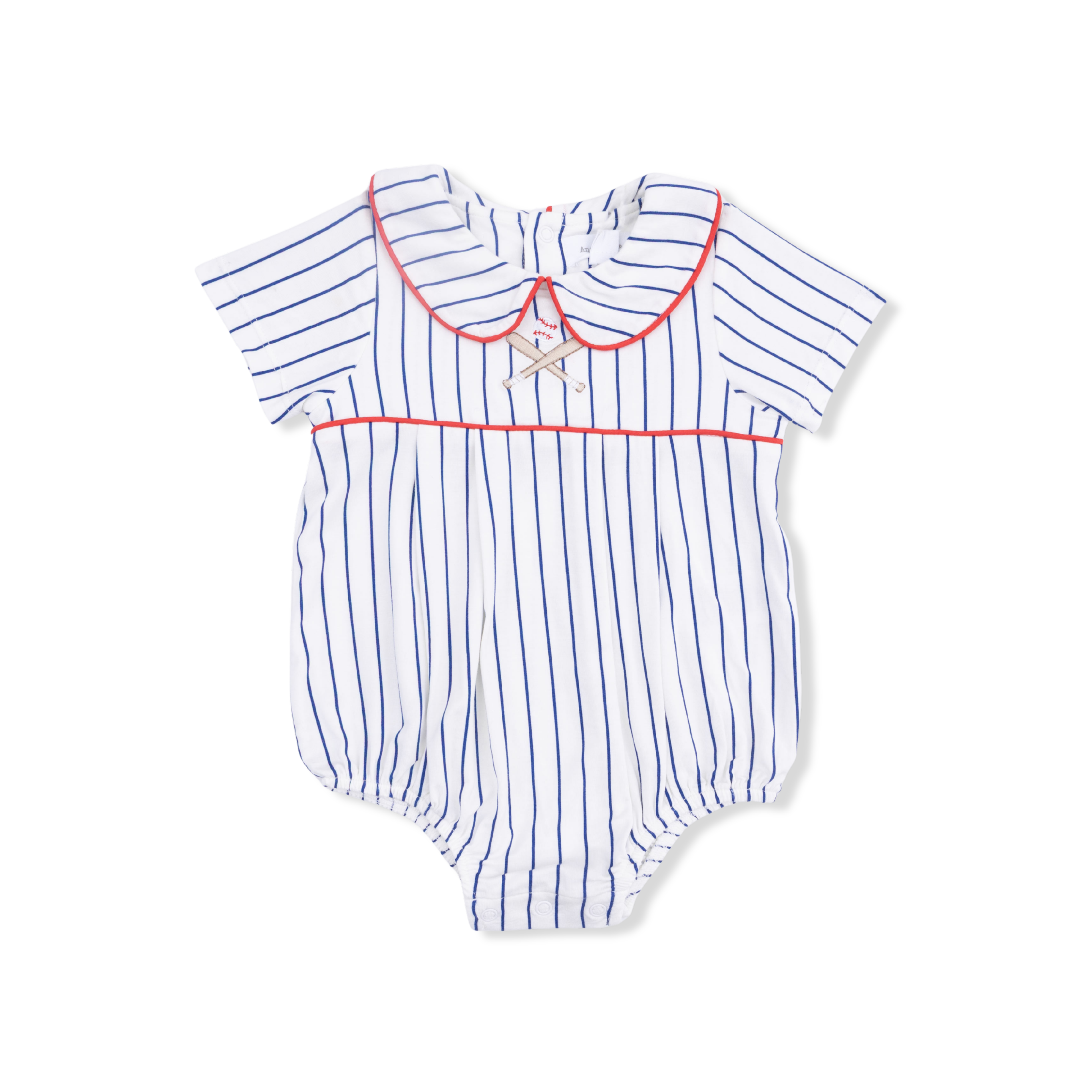 Baseball Stripe - Classic Box Pleat Bubble