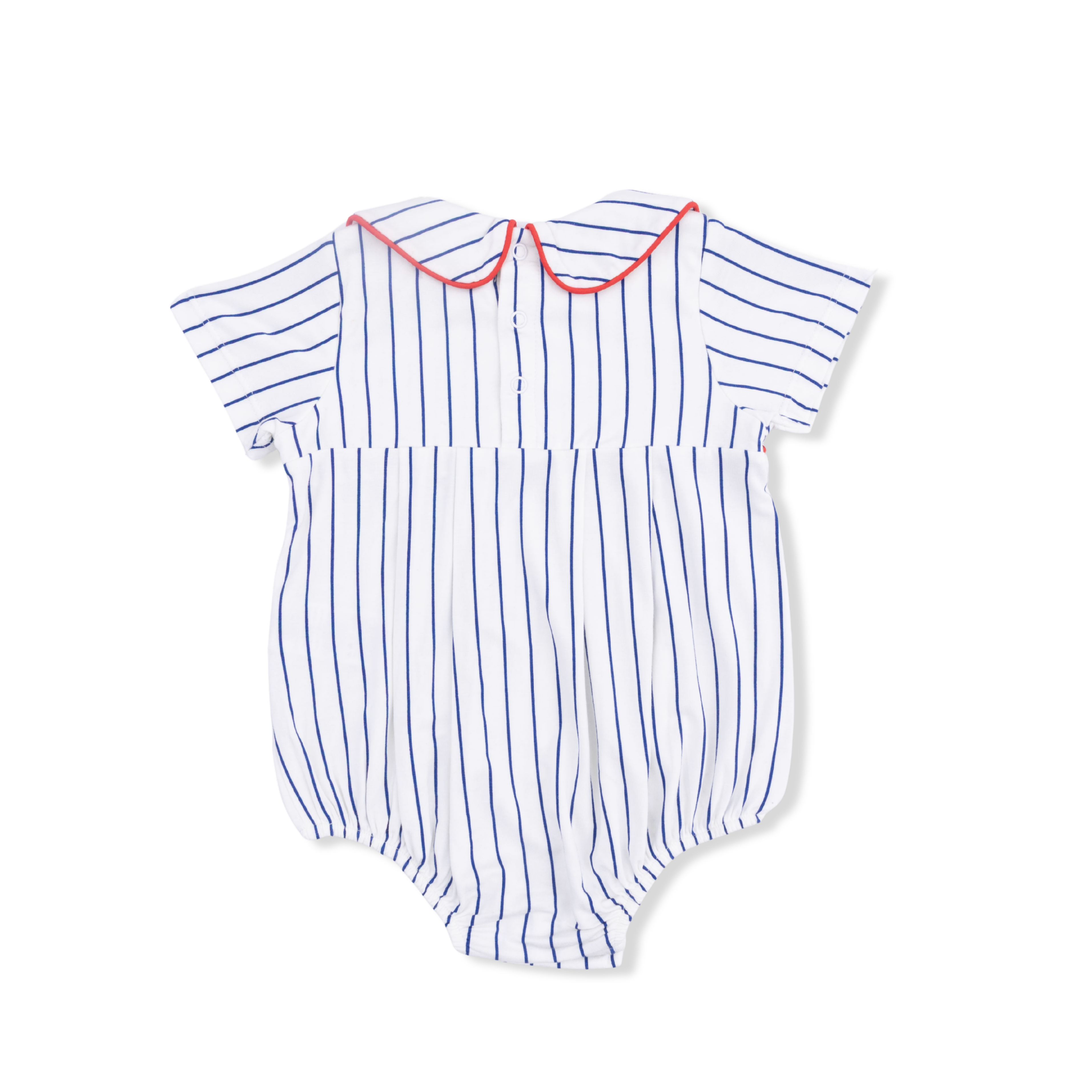 Baseball Stripe - Classic Box Pleat Bubble