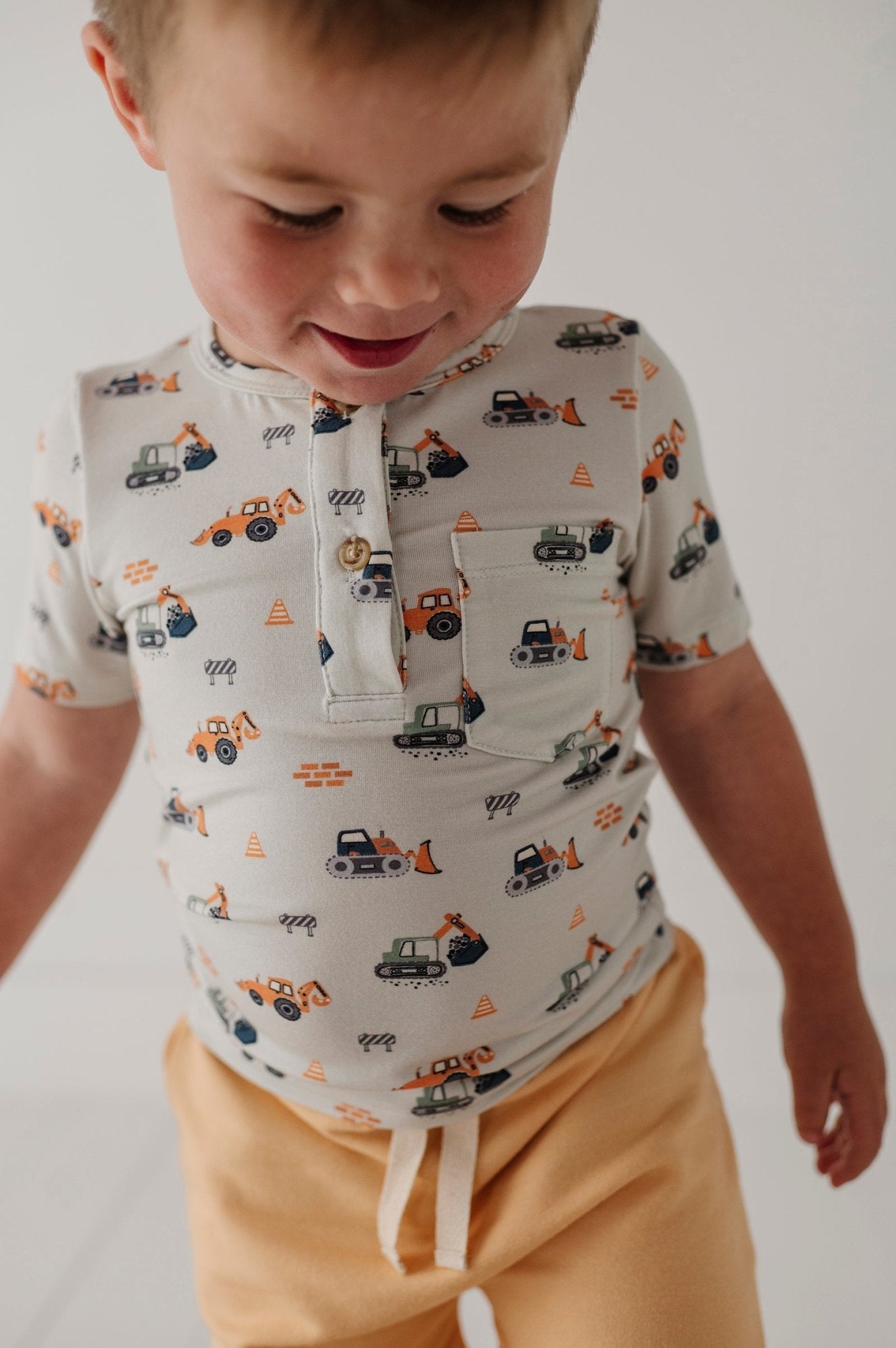 Boy's Short Sleeve Henley Shirt