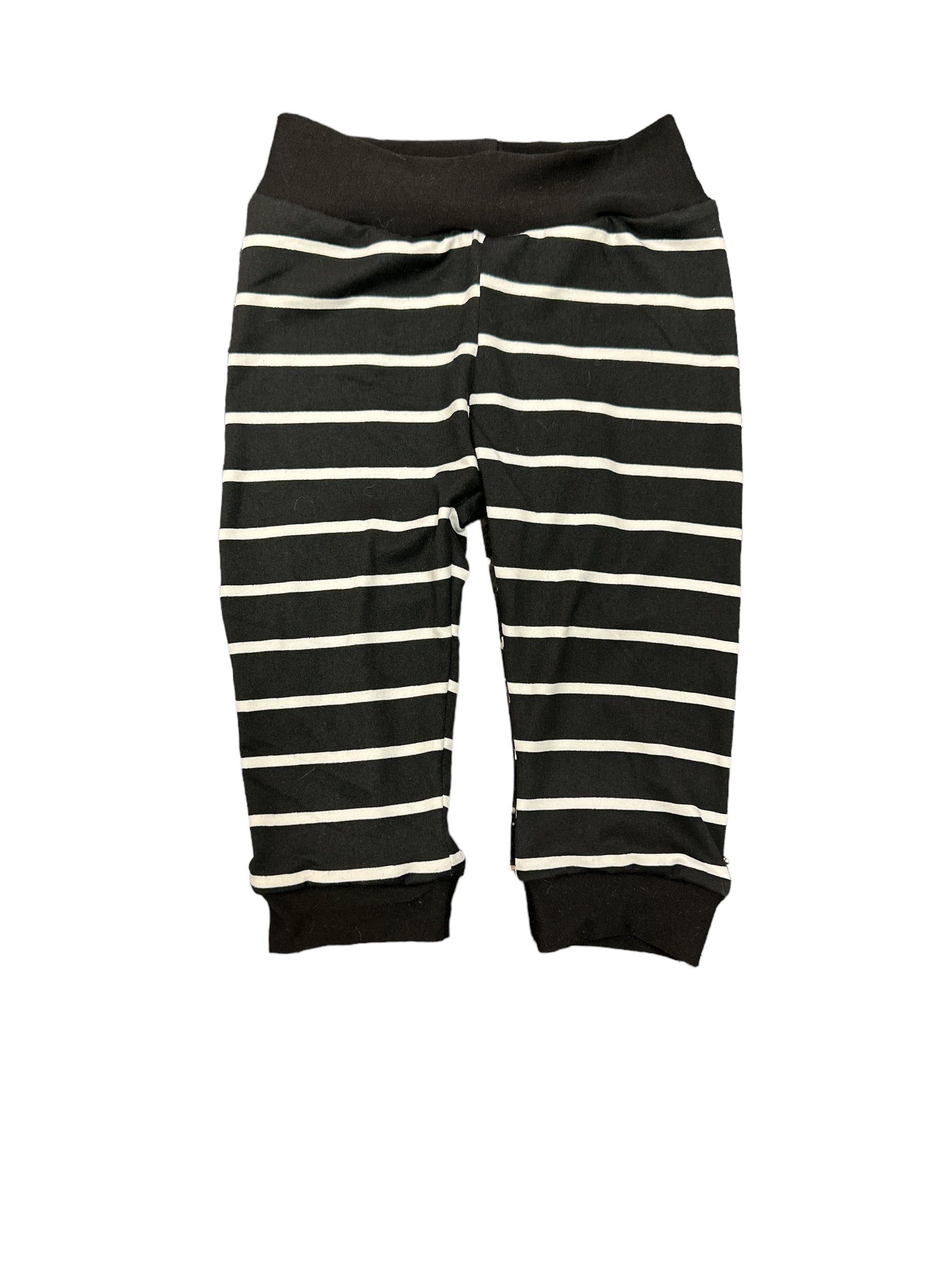 Black+white Stripe Joggers