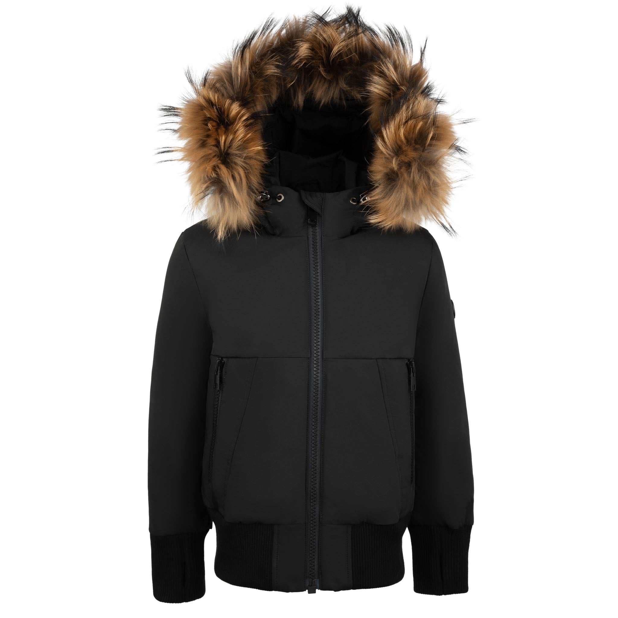 Pramie Boys Matte Black Jacket (sizes 5–16) | Stylish & Durable Winter Outerwear