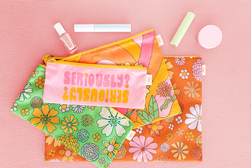 Flower Power Pouch Set