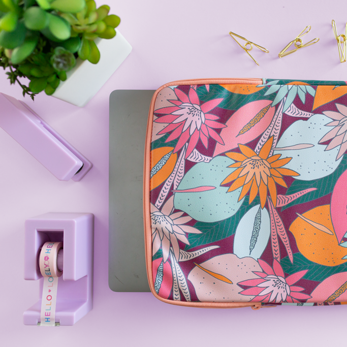 Floral Nights Laptop Sleeve