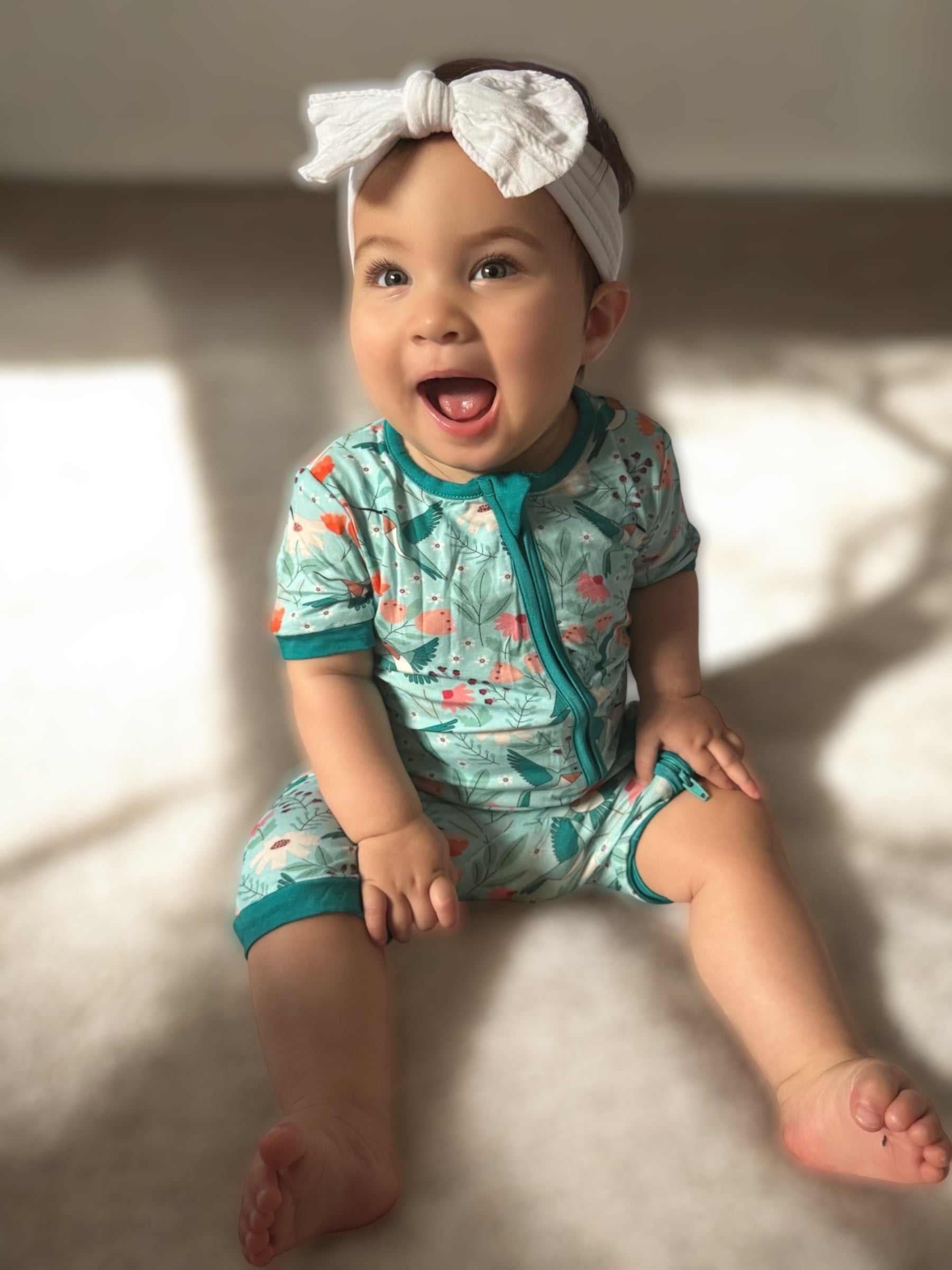 Hummingbird Bloom (romper)