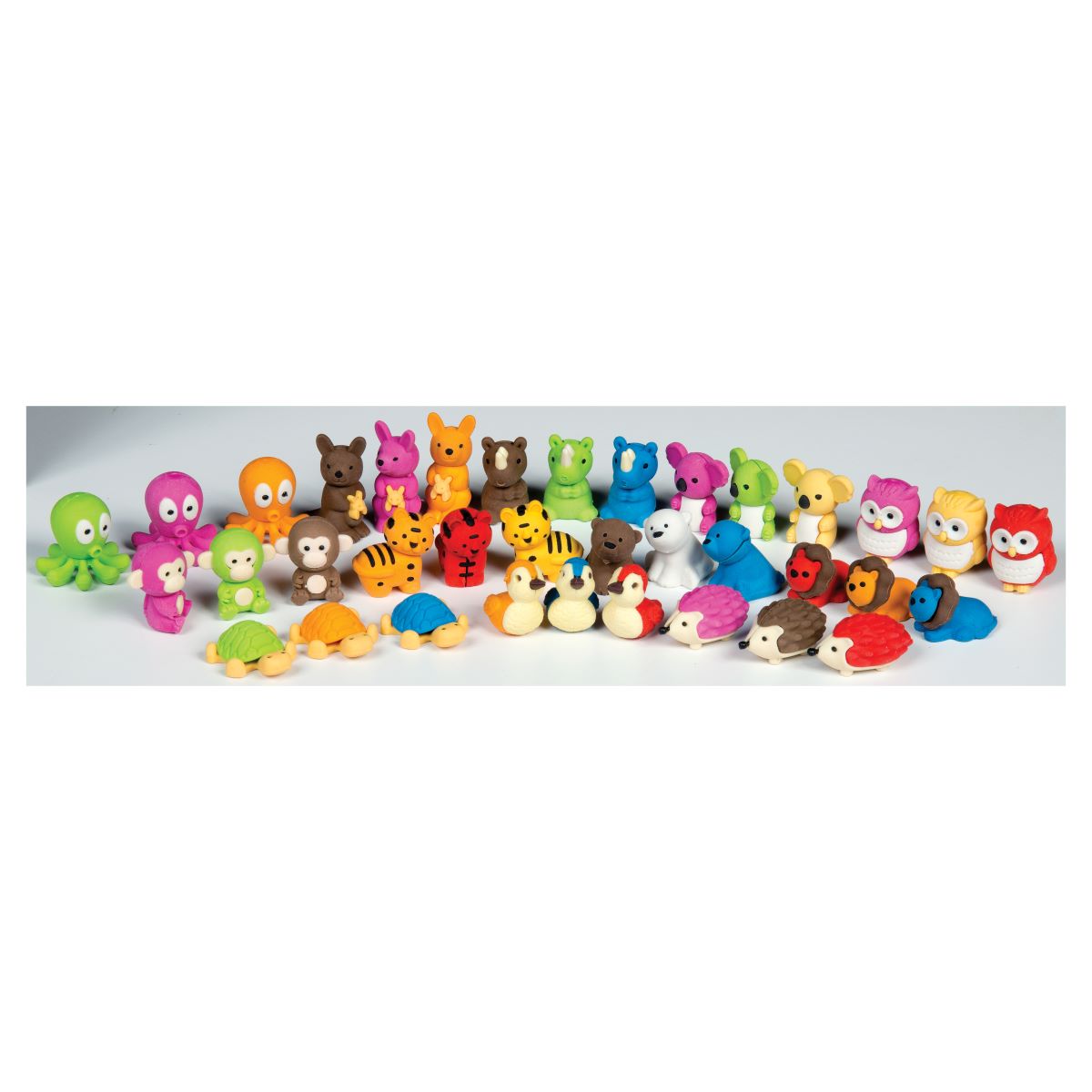 Zoo Life Eraser Display - 288 Per Display