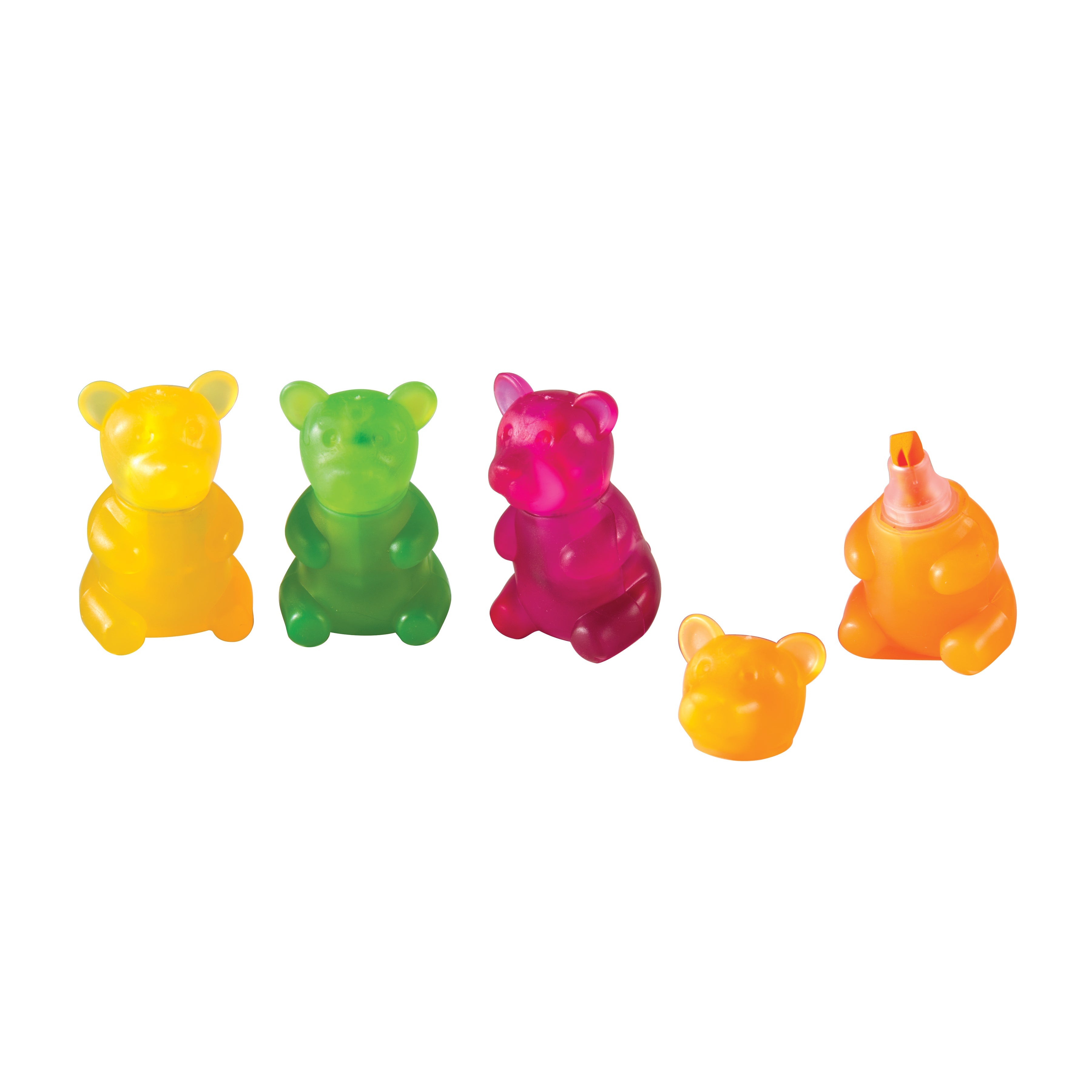 Scented Gummy Bear Highlighters - 24 Per Tub