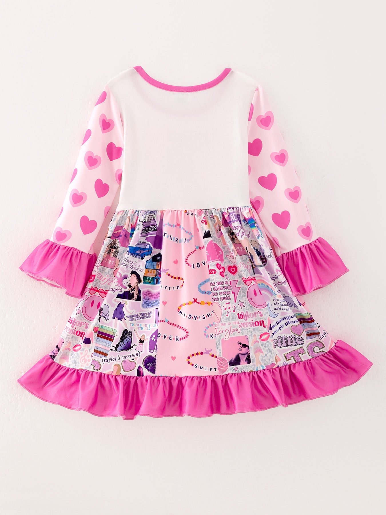 Ts Print Girls Milk Silk Dress