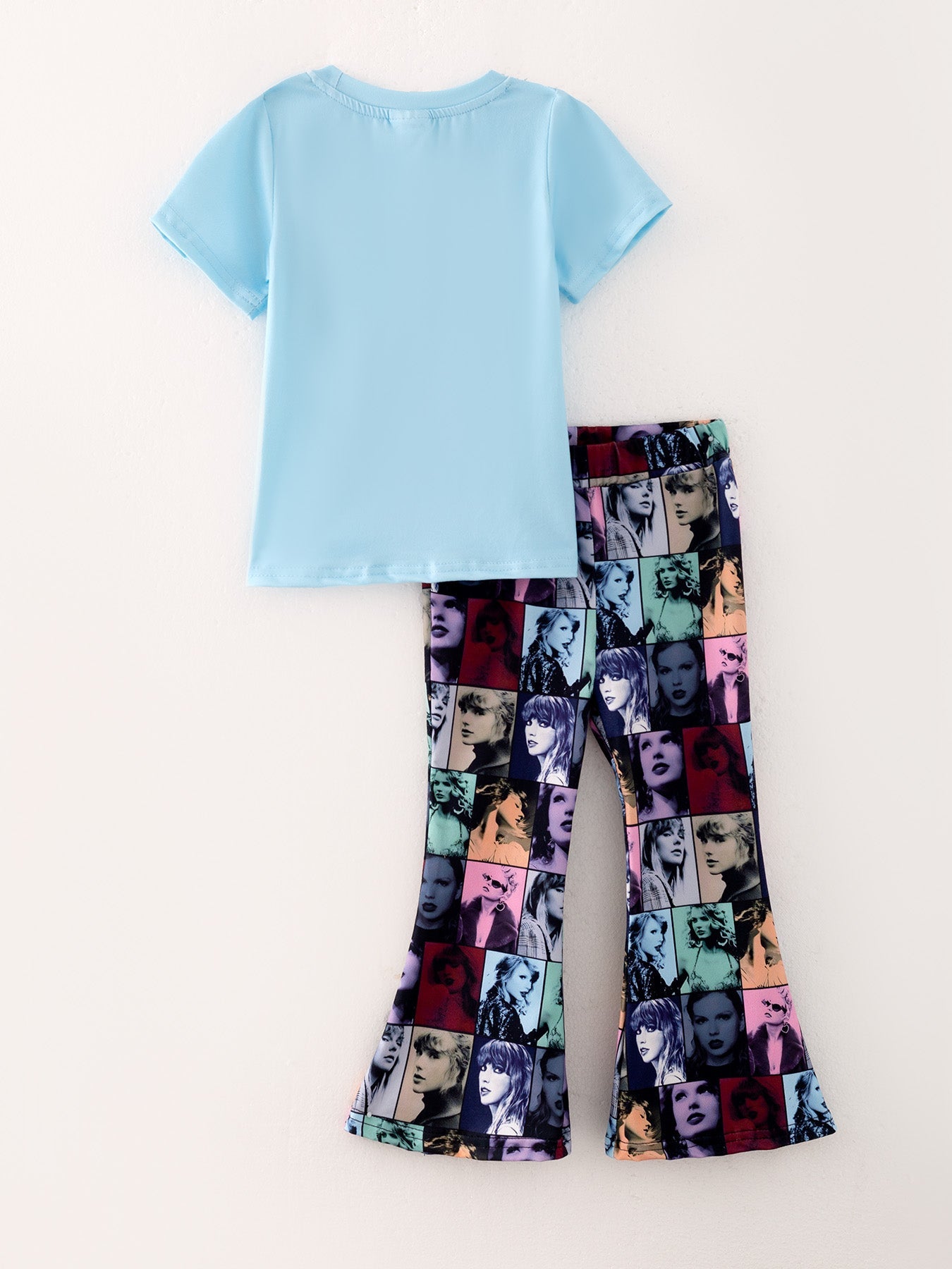 Ts Print Girls Milk Silk Blue Outfits