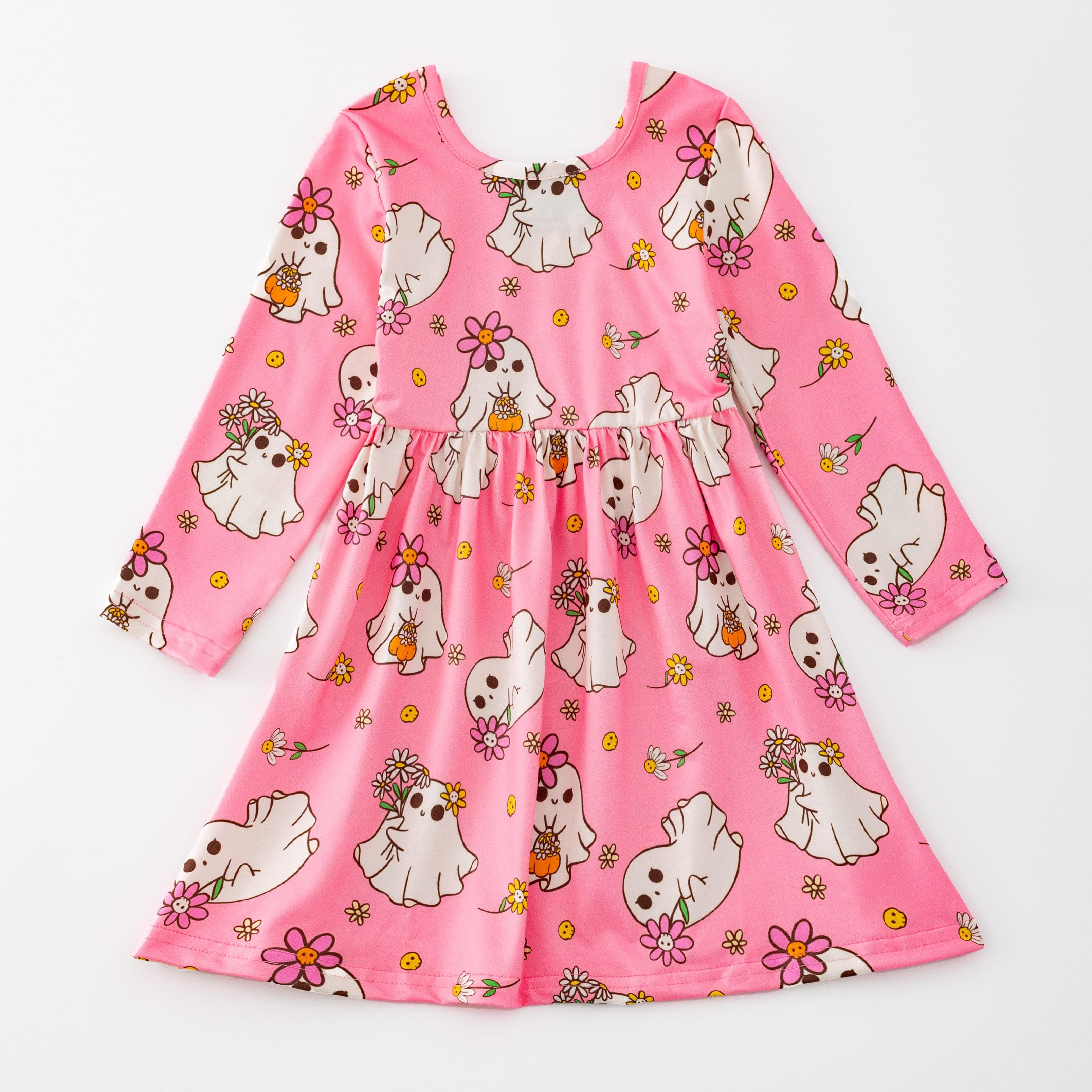 Halloween Pink Ghost Playwear Dress