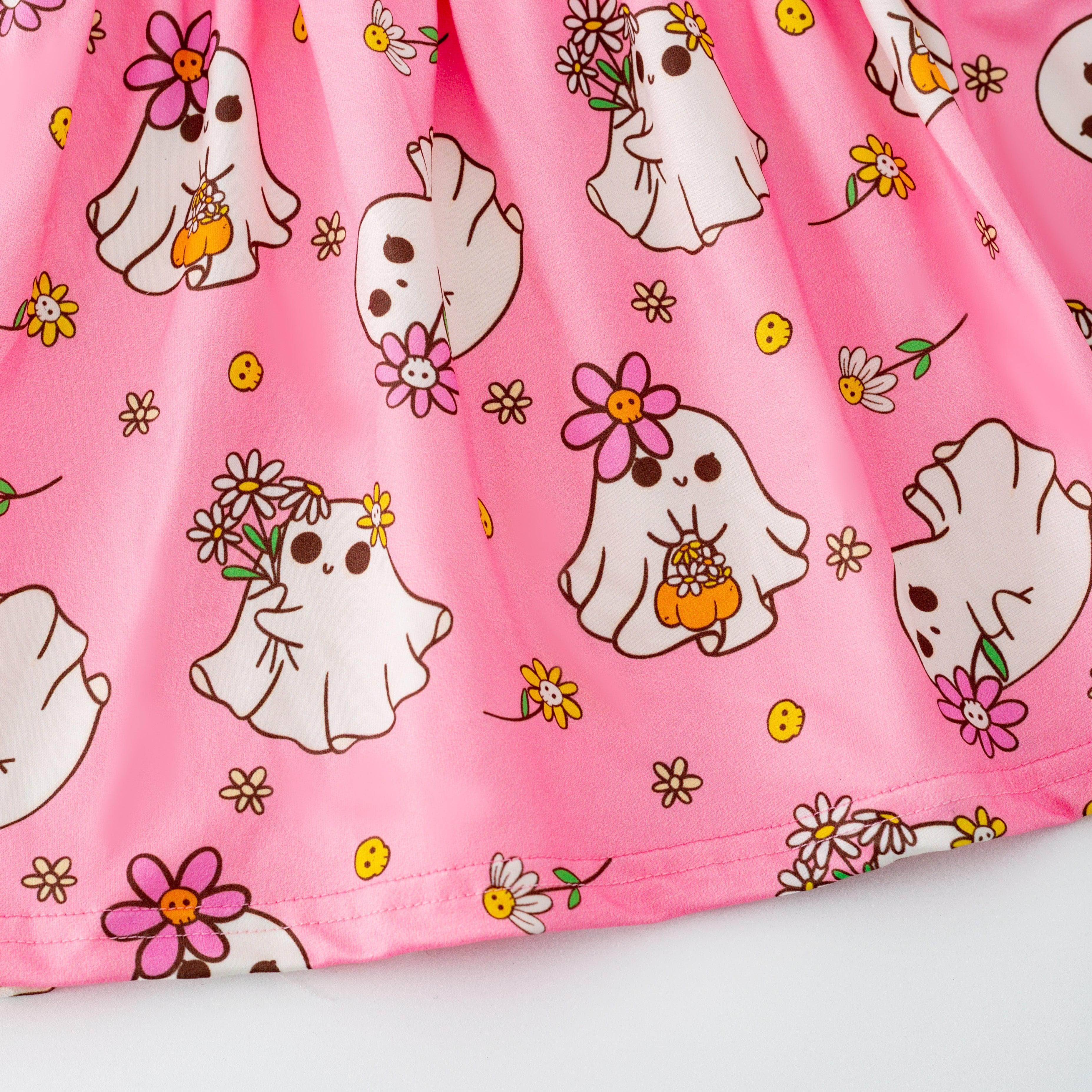 Halloween Pink Ghost Playwear Dress