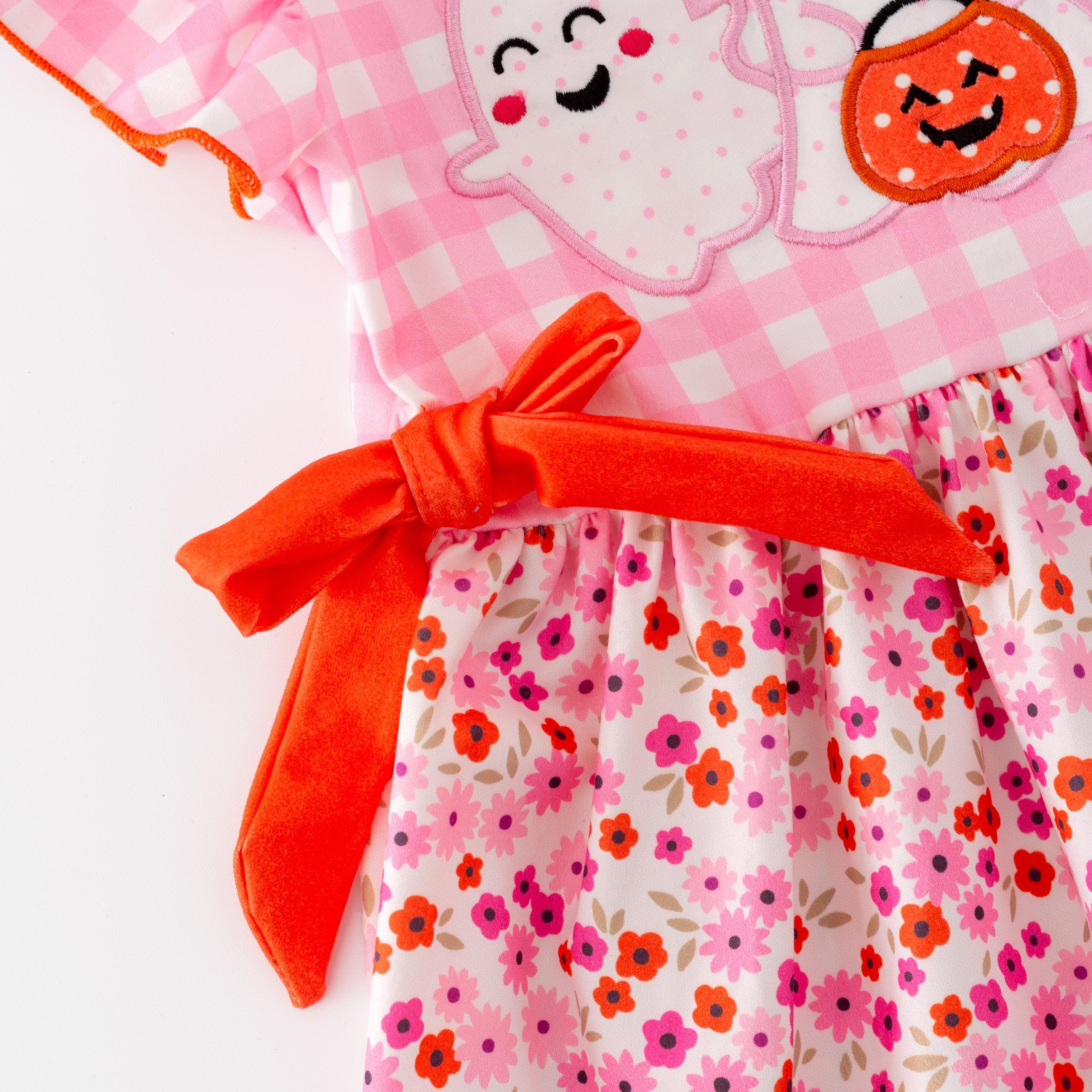 Halloween Pink Bow Play Wear Dress