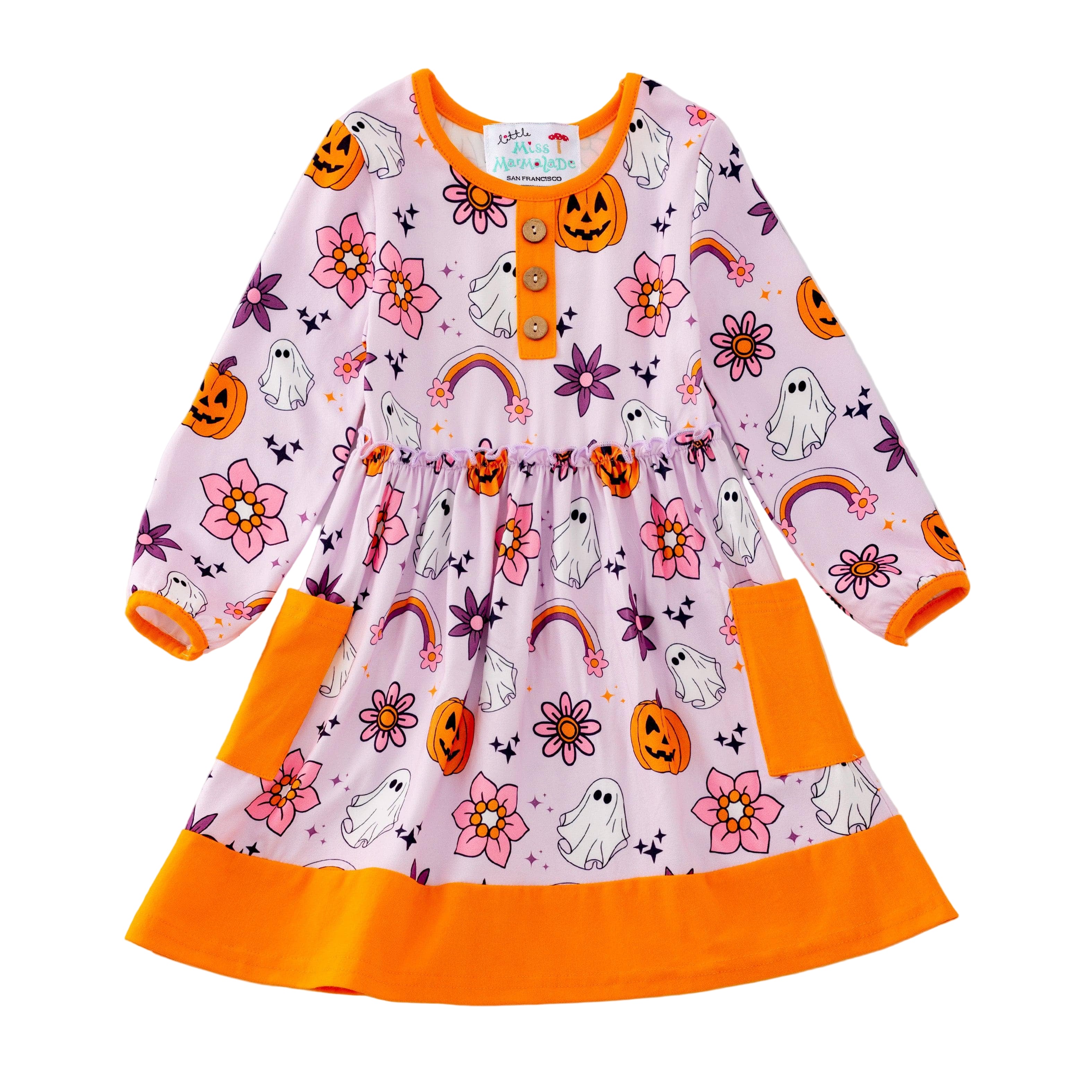 Halloween Rainbow Ghost Play Wear Dress