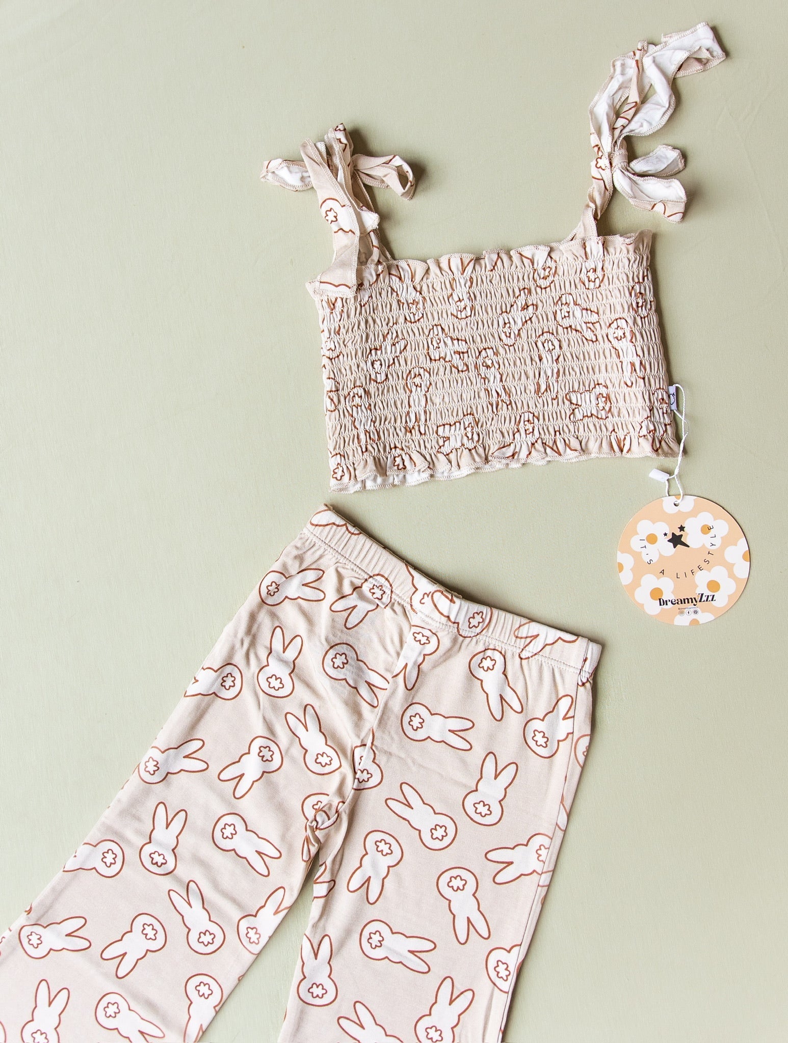 Bunny Tails Dream Smocked Flare Set