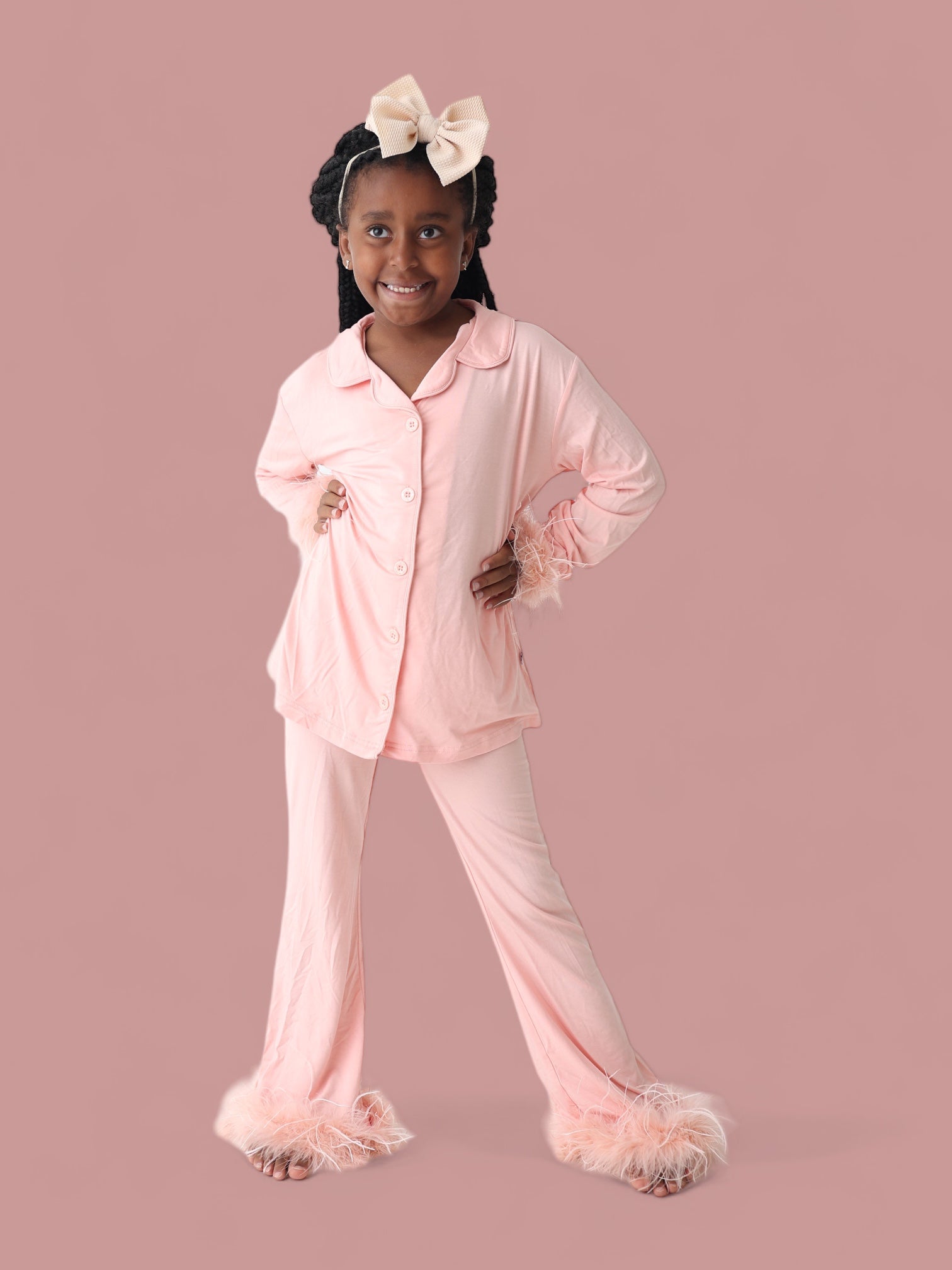 Coral Girl’s Flare Feathered Dream Set