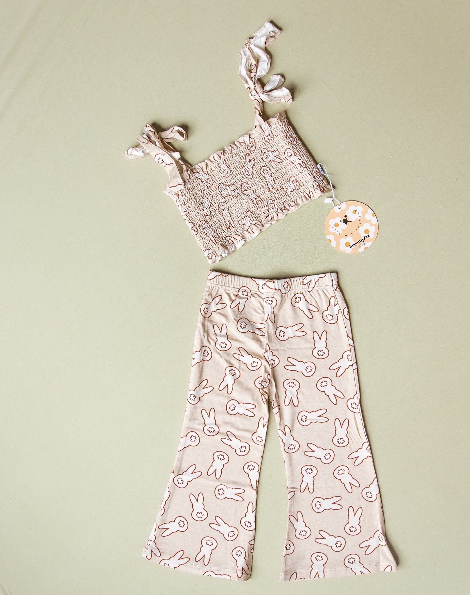 Bunny Tails Dream Smocked Flare Set