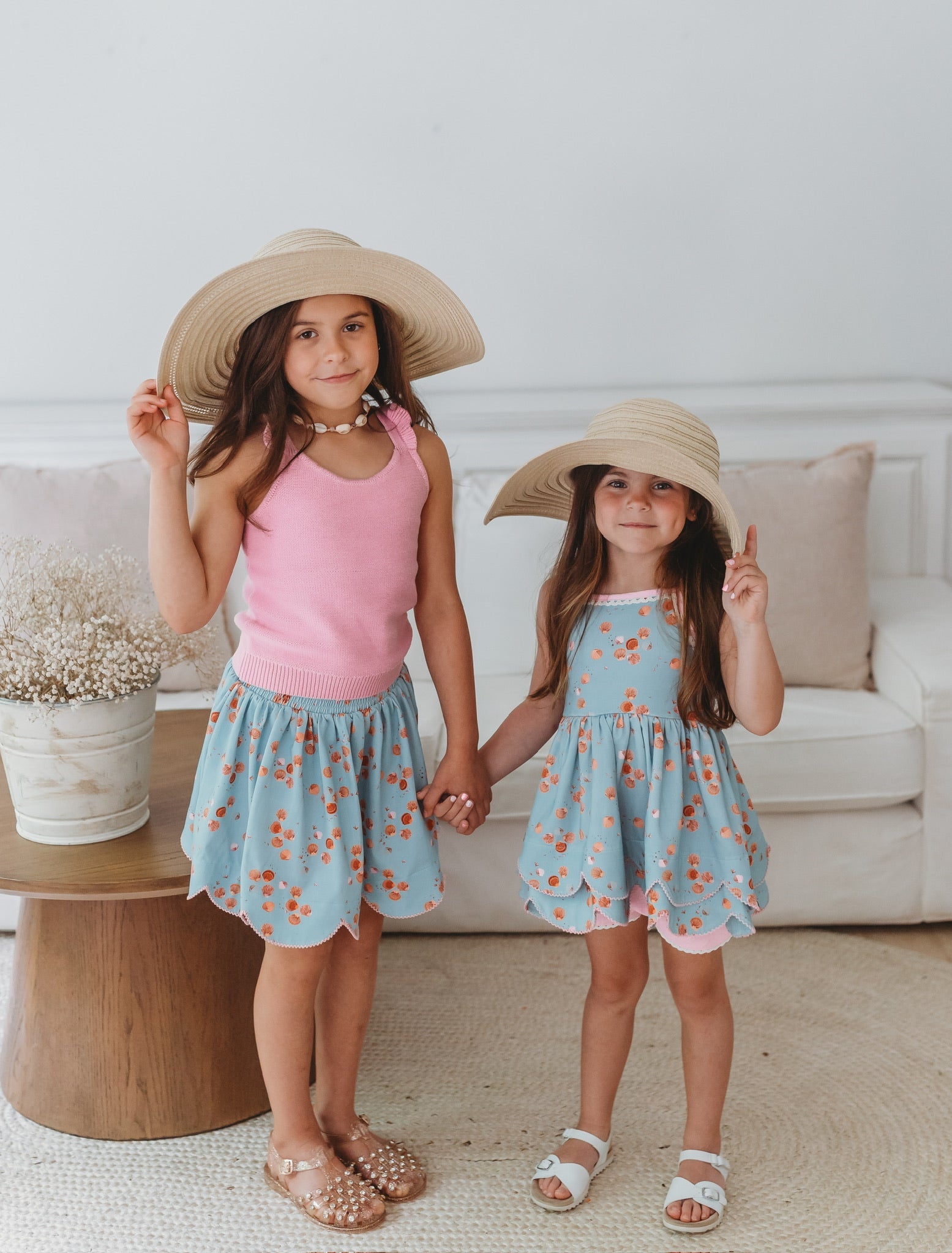 Girls Sunset Petal Knit Tank