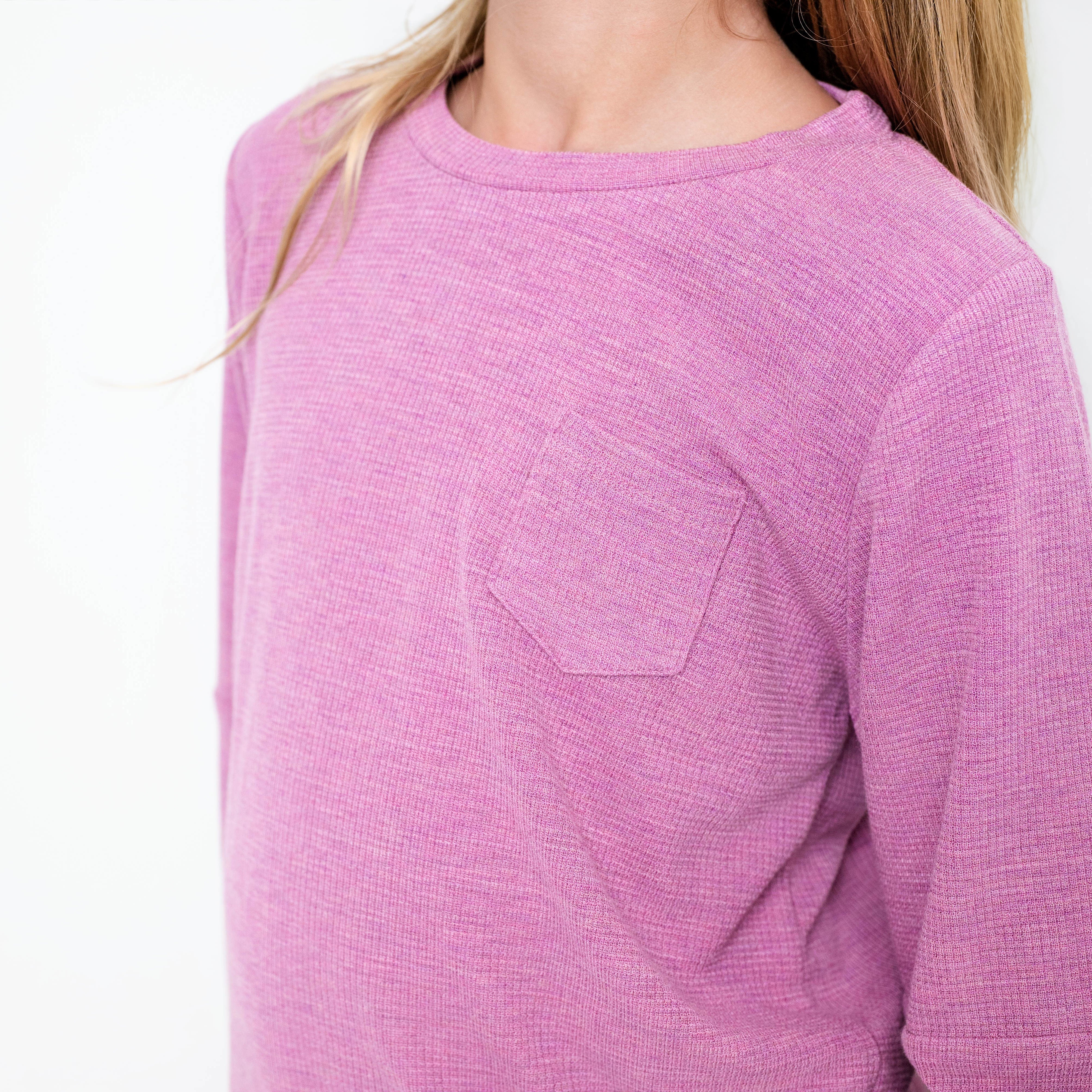 Bamboo Waffle Kids' Jogger Set-line Dry Only