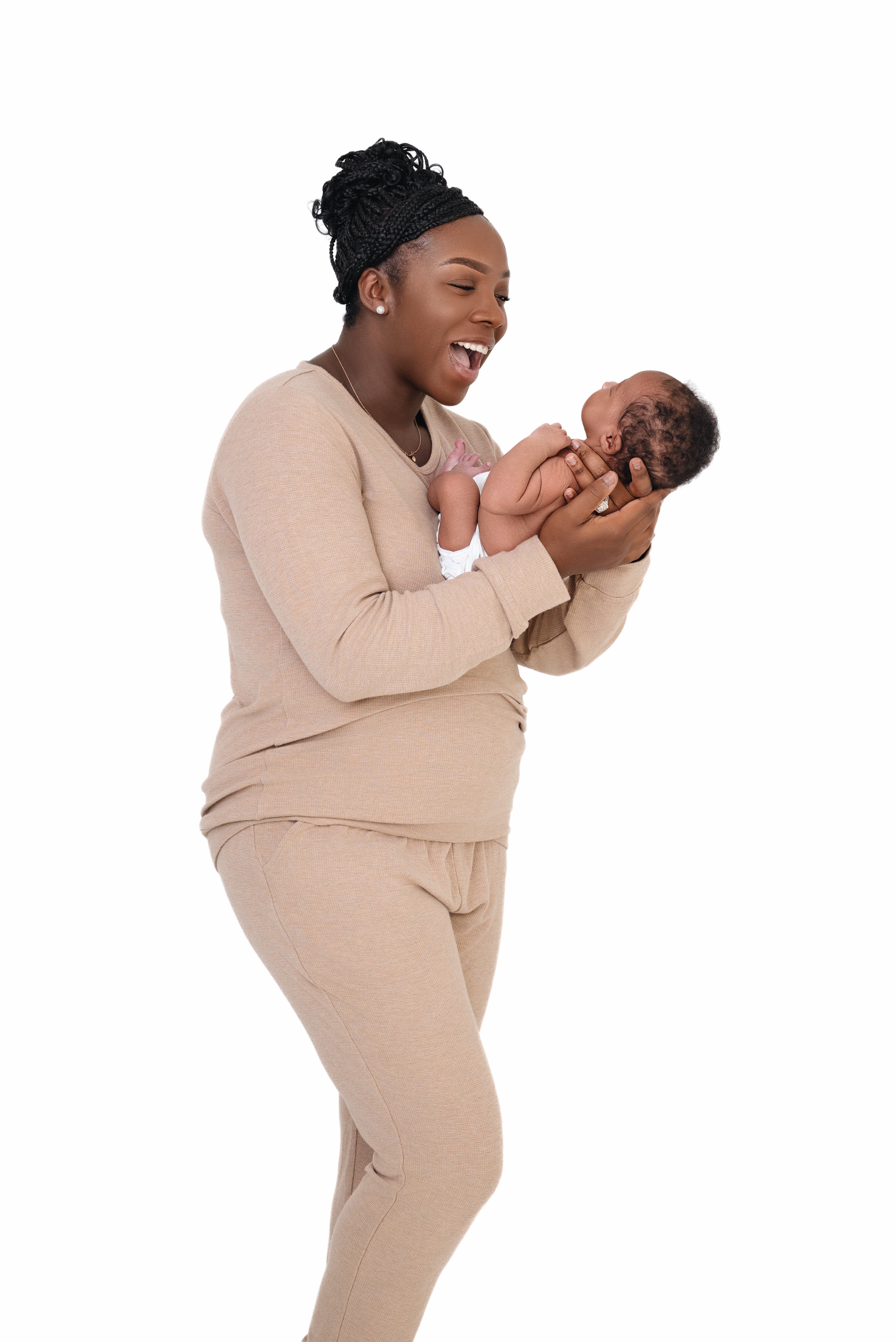 Bamboo Waffle Women's Jogger Pants-line Dry Only